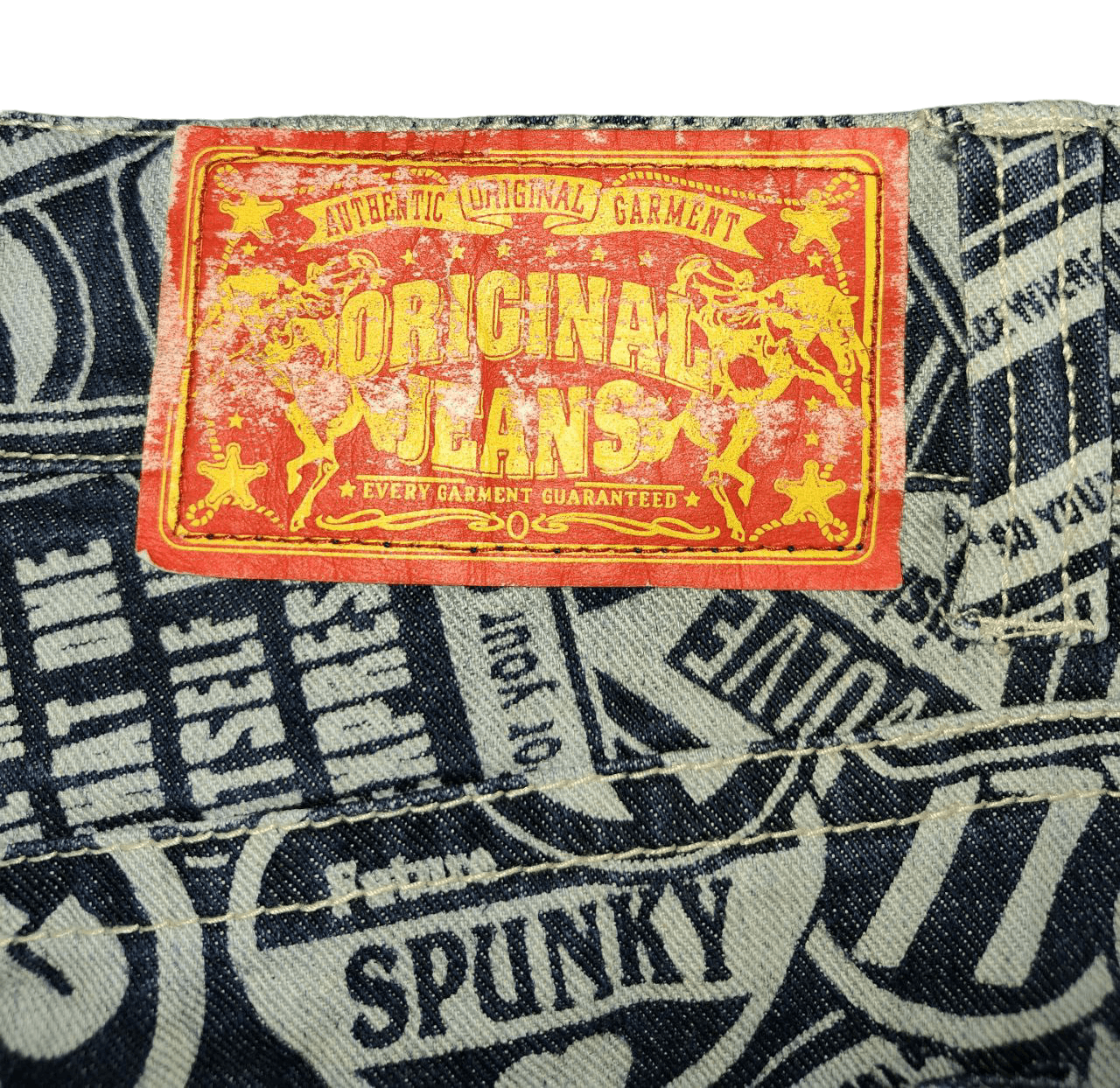 Beauty Beast Japanese Printed Low Rise Denim Size US 34 / EU 50 - 5 Thumbnail