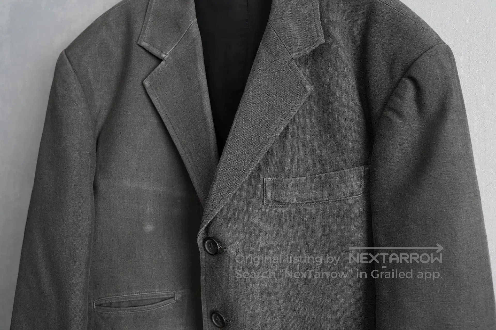 Yohji Yamamoto Yohji Yamamoto Gray Silk Jacket. Size US M / EU 48-50 / 2 - 4 Thumbnail