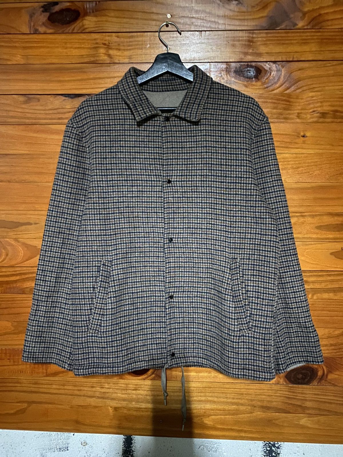 SSENSE Sense of Place by URBAN RESEARCH Checked Wool Jacket – Brown Size US M / EU 48-50 / 2 - 3 Thumbnail