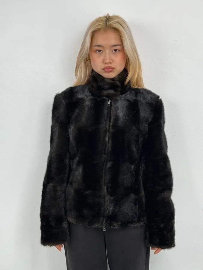 Emporio Armani AW2011 Emporio Armani Brown Faux Fur Cozy Jacket Size M / US 6-8 / IT 42-44 - 2 Thumbnail