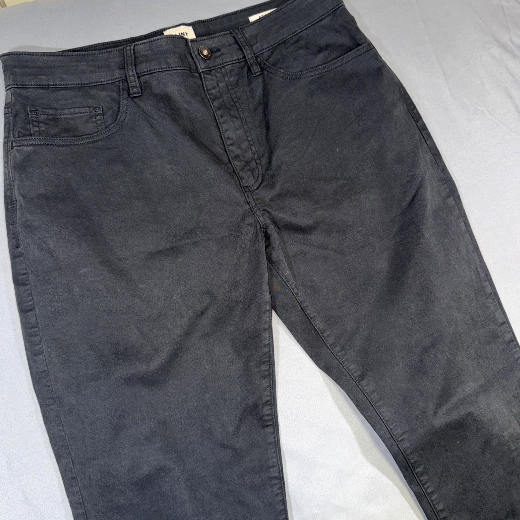 Flint And Tinder Flint and Tinder Pants Mens 32x32 Gray Athletic Tapered Fit Chino Stretch Jeans Size US 32 / EU 48 - 3 Thumbnail