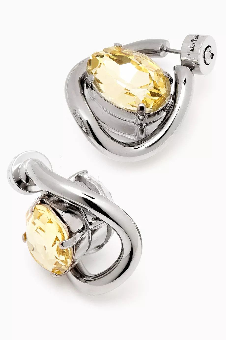 Marni o1f1d3z0725 Size: OS / Chunky Rhinestone Hoop Earrings Size ONE SIZE - 3 Thumbnail