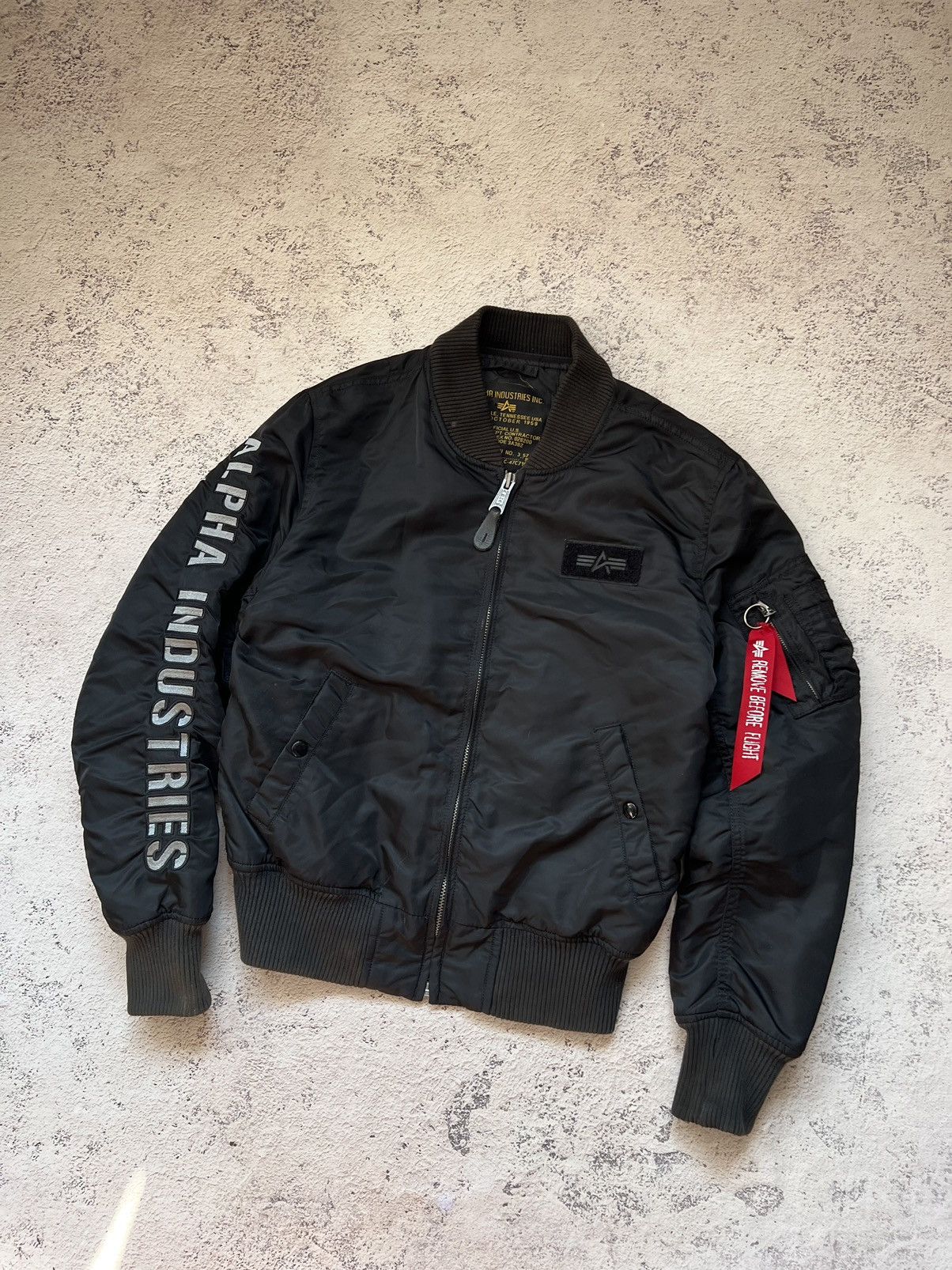Alpha Industries × Vintage Alpha Industries MA-1 Bomber Jacket Size US S / EU 44-46 / 1 - 1 Thumbnail