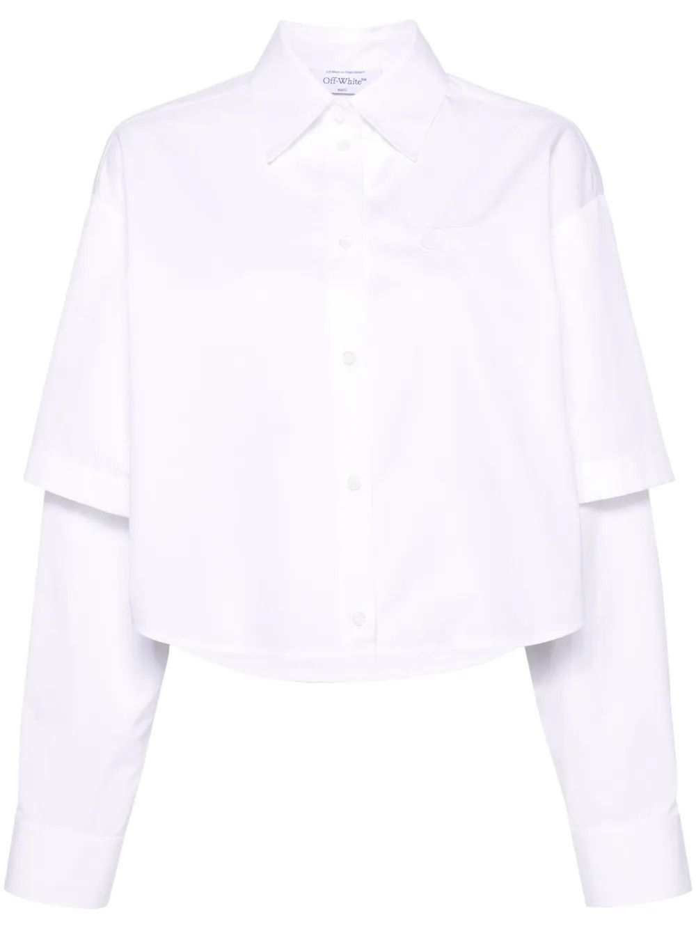 Off-White o1y1225 Solid Color Shirt in White Size XS / US 0-2 / IT 36-38 - 1 Thumbnail