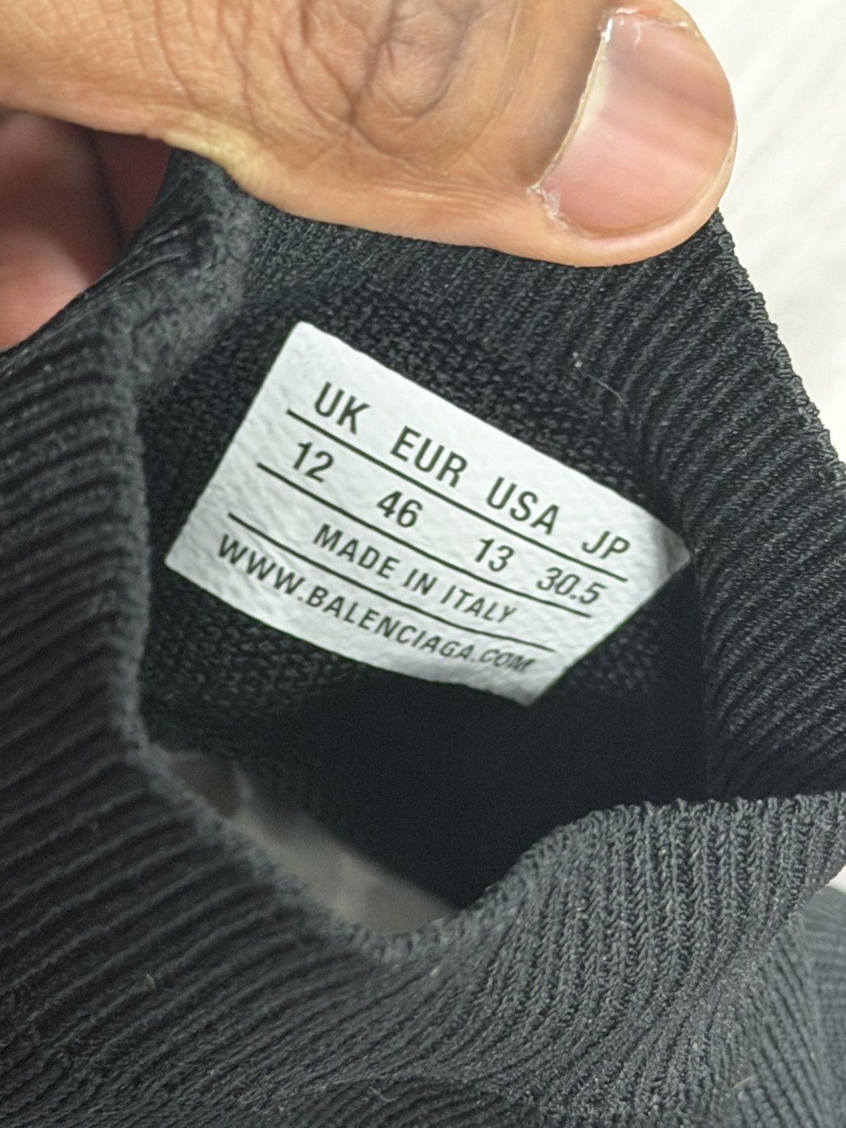 Balenciaga Balenciaga Speed 2.0 Recycled Knit Sneakers Black White Red Size US 13 / EU 46 - 5 Thumbnail