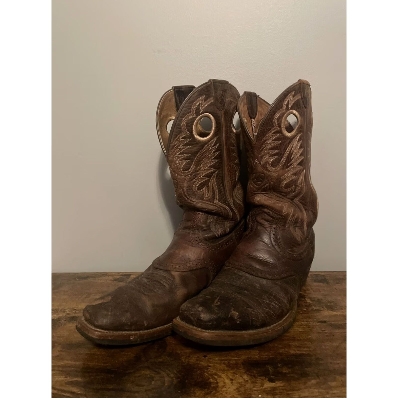 Ariat Ariat Men's Heritage Roughstock Boots 34824 Brown Square Toe Size 10.5D Size US 10 / EU 43 - 2 Thumbnail