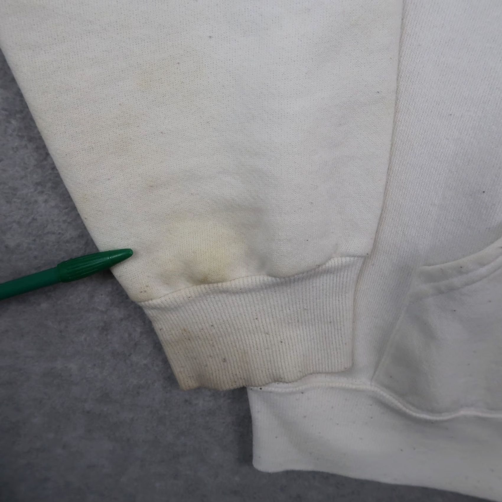 Vintage Vintage 80s Full Zip Hoodie Mens L White Sweatshirt USA Made Size US L / EU 52-54 / 3 - 7 Thumbnail
