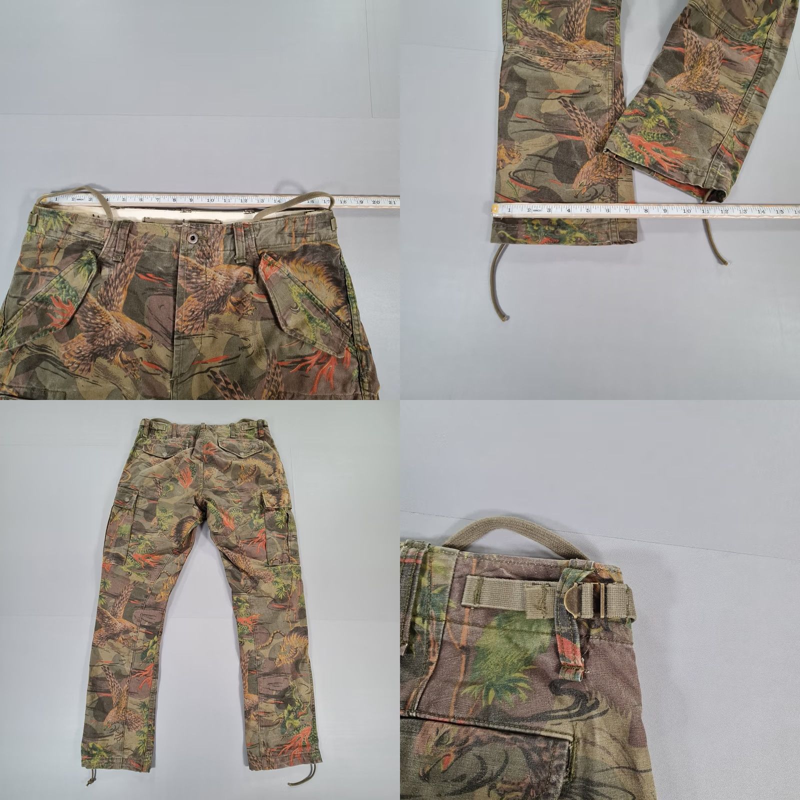 Polo Ralph Lauren Polo Ralph Lauren Mens Cargo Trousers Green W32 L32 Camo Paratrooper Dragon Shirt? Size US XS / EU 42 / 0 - 8 Thumbnail