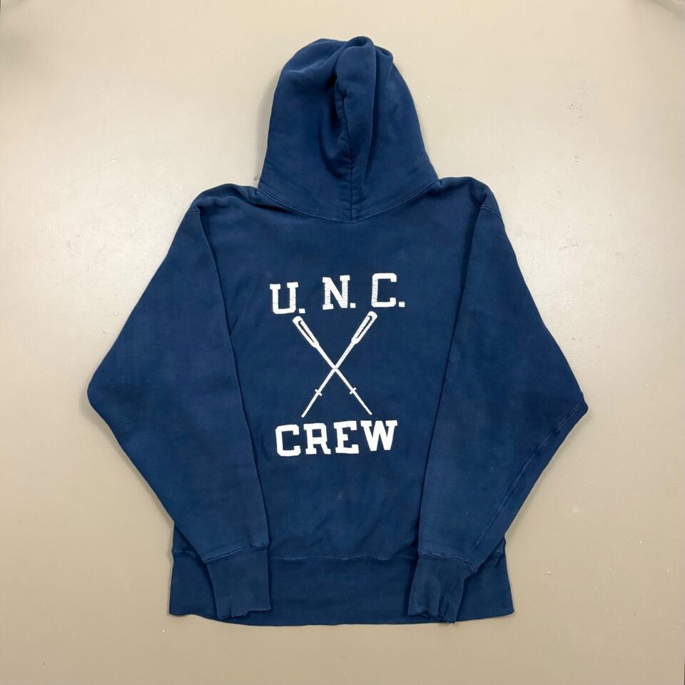 Champion × Vintage VTG 70s Champion Reverse Weave UNC Tar Heels Crew Hoodie Size US L / EU 52-54 / 3 - 2 Thumbnail