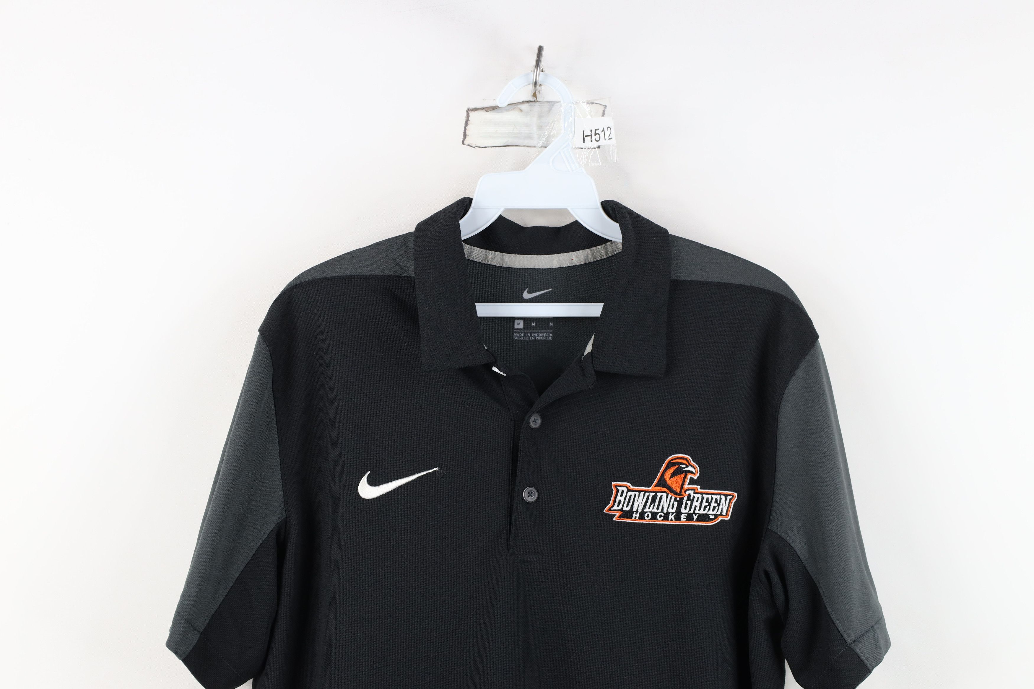 Nike Nike Issued Bowling Green State University Hockey Polo Shirt Size US M / EU 48-50 / 2 - 2 Thumbnail