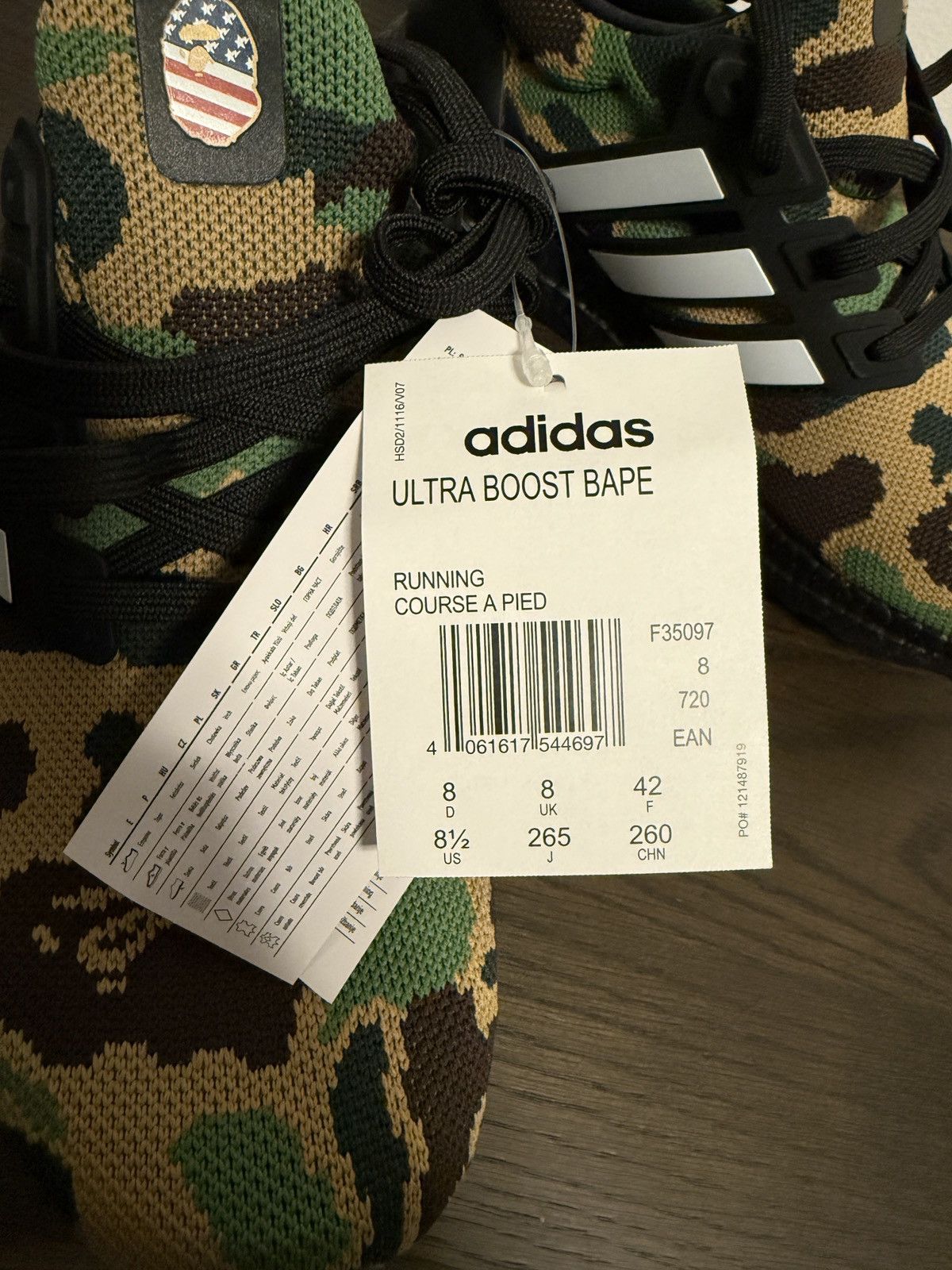 Adidas × Bape Adidas x Bape ULTRABOOST 4.0 Size US 8.5 / EU 41-42 - 4 Thumbnail