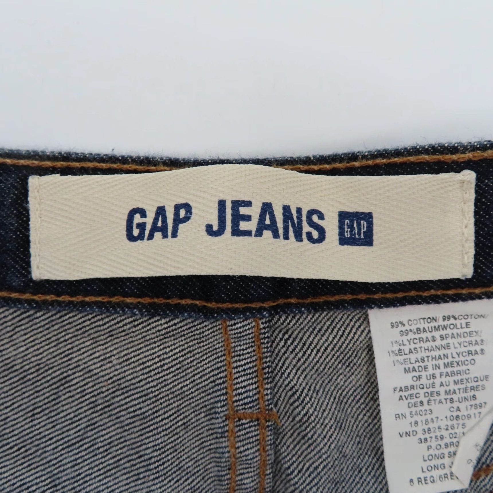 Gap VINTAGE Gap Women Skirt Long Denim Blue 6 Pockets Slit Dark Wash Casual Cotton Blend Denim Front Slit Pockets Y2K Size 28" / US 6 / IT 42 - 6 Thumbnail