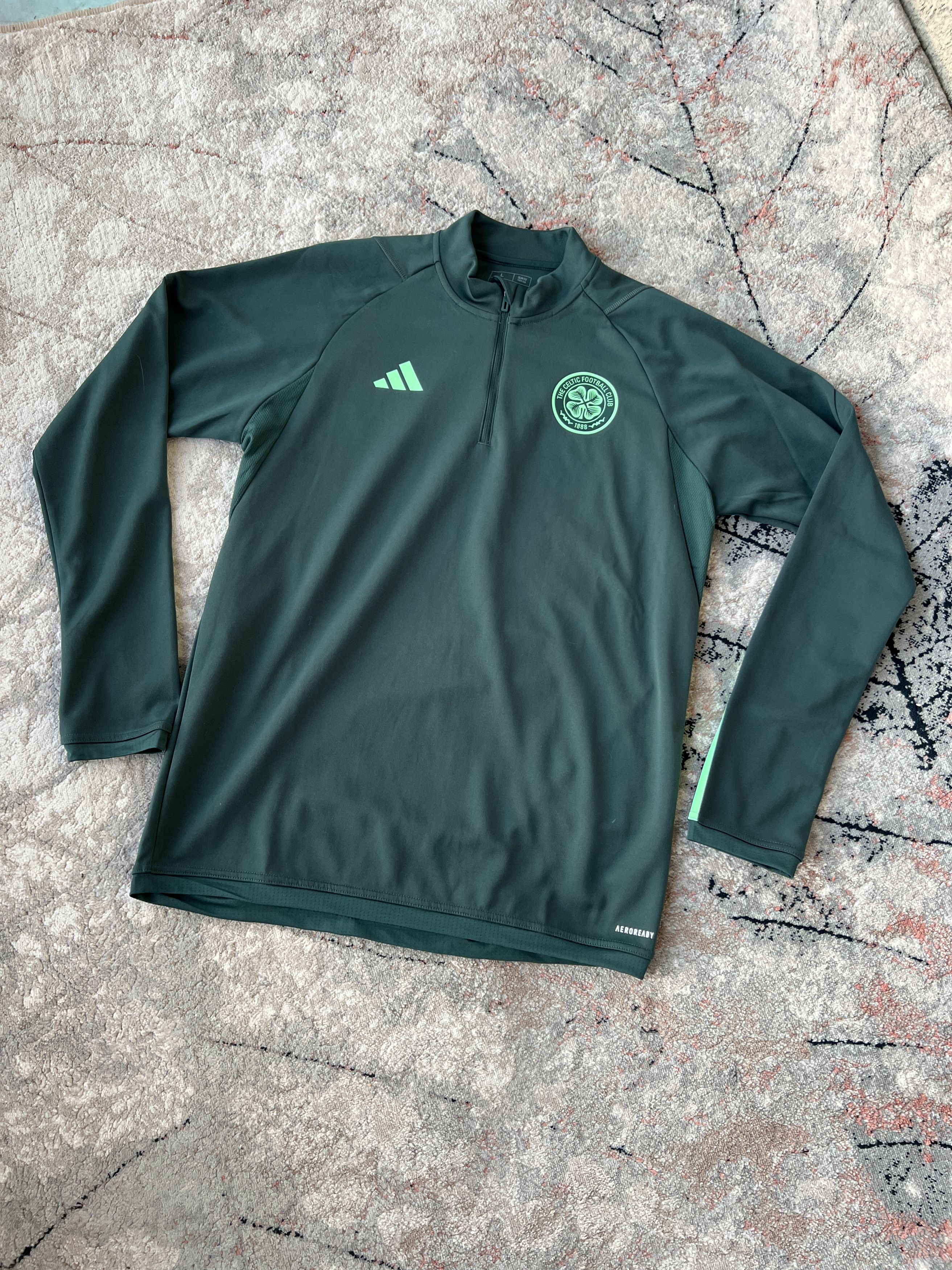 Adidas Adidas Celtic Football Club Training Long Sleeve Size US L / EU 52-54 / 3 - 1 Thumbnail