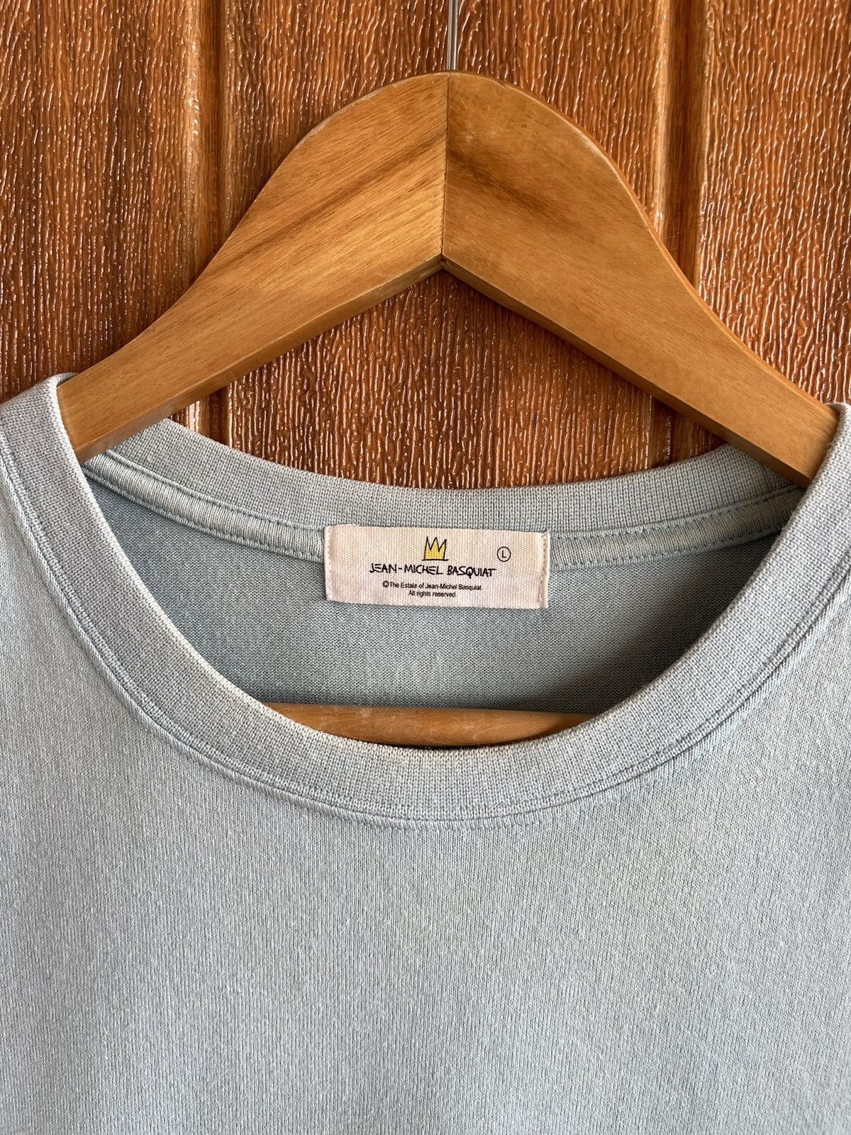 Jean-Michel Basquiat Vintage’y2k🔥JEAN MICHEL BASQUIAT🔥Milk Sun Faded Tshirt Size US L / EU 52-54 / 3 - 10 Thumbnail