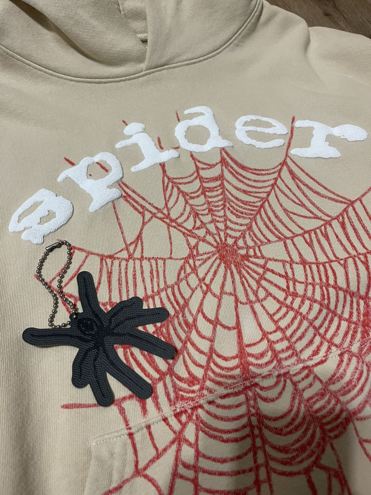 Spider Worldwide × Young Thug Spider Worldwide OG Beige Hoodie | Grailed