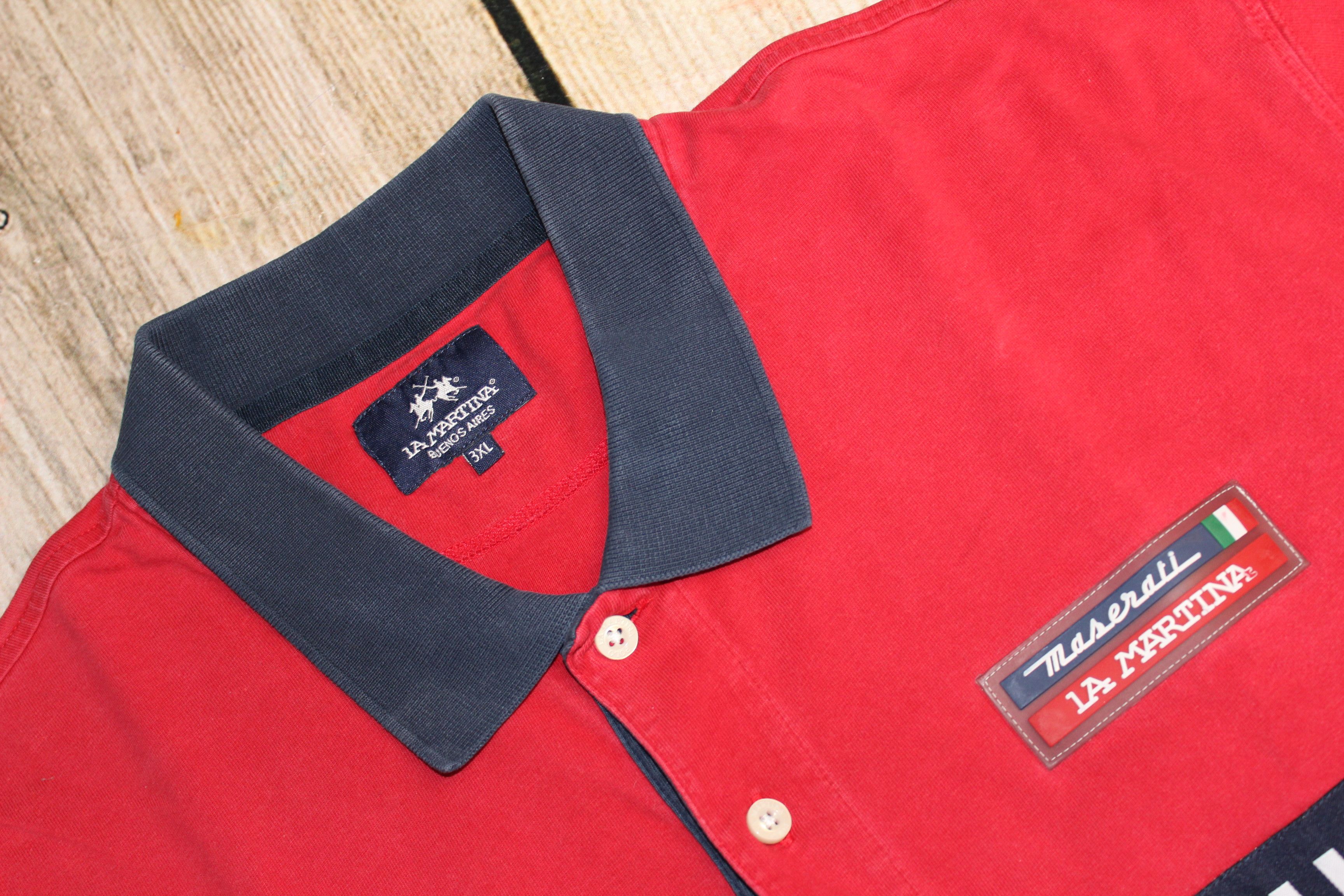 La Martina Men's La Martina Mazerati Red Polo Shirt Size 2XL Size US XXL / EU 58 / 5 - 1 Thumbnail