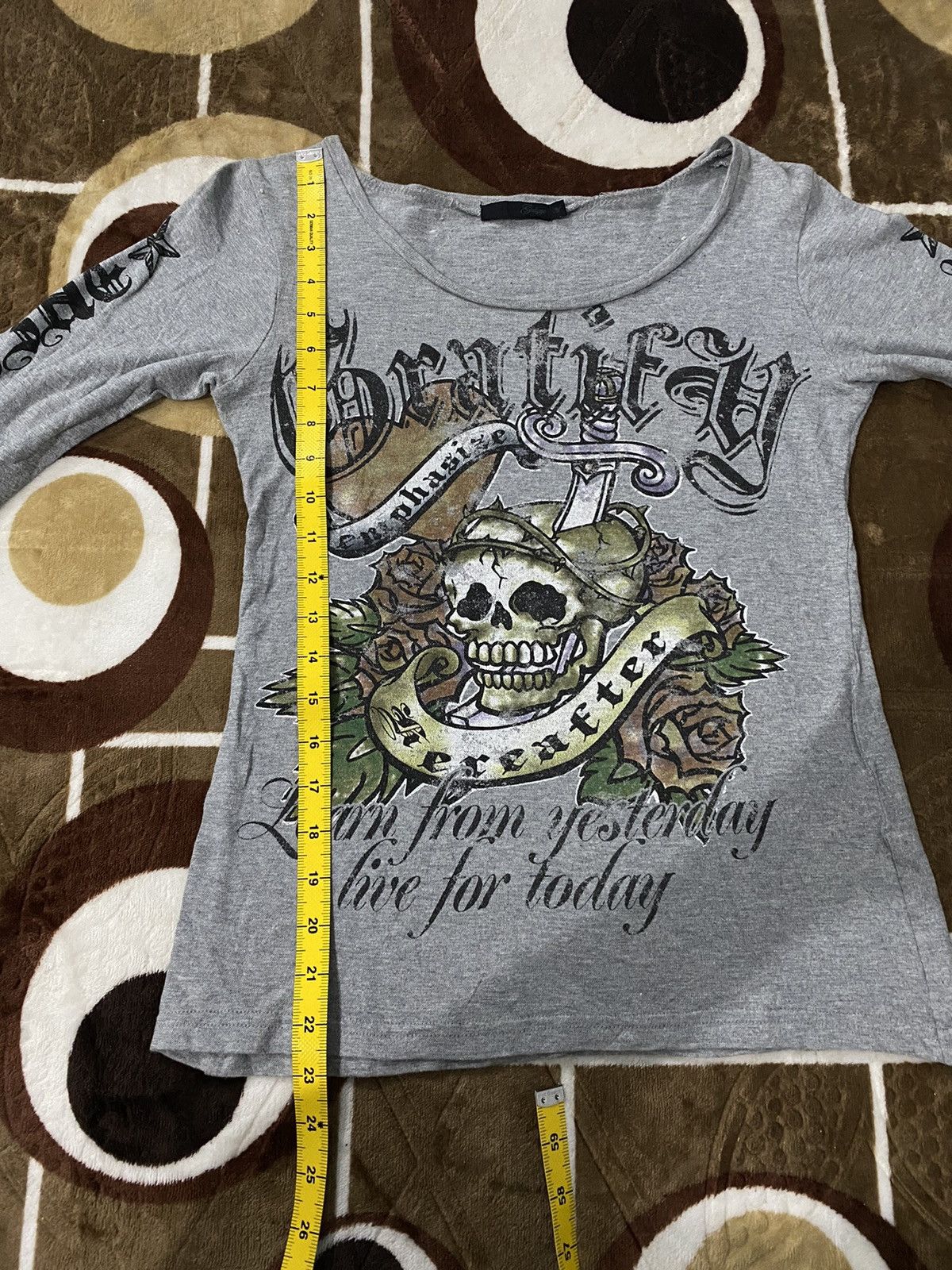 Hysteric Glamour × If Six Was Nine × Japanese Brand Y2k Salyge skull ifsixwasnine longsleeve Size S / US 4 / IT 40 - 7 Thumbnail
