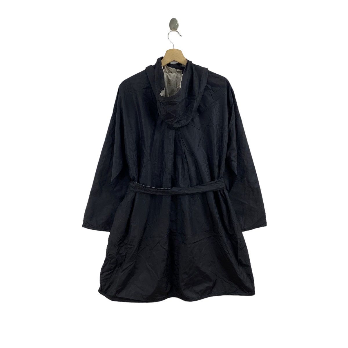 Adolfo Dominguez ADOLFO DOMINGUEZ Black Hooded Long Overcoat Jacket Parka Size US XXL / EU 58 / 5 - 2 Thumbnail