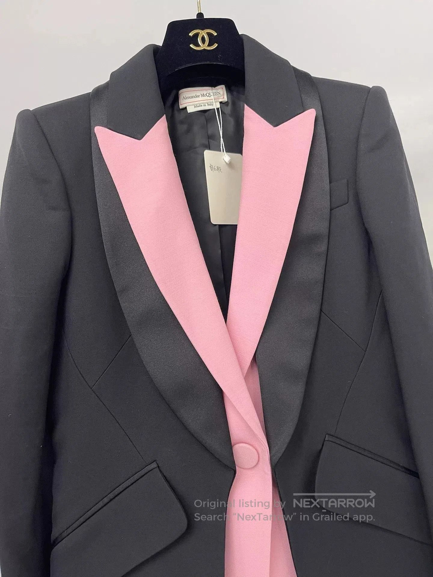 Alexander McQueen Alexander McQueen Pink Black Colorblock Blazer. Size M / US 6-8 / IT 42-44 - 3 Thumbnail