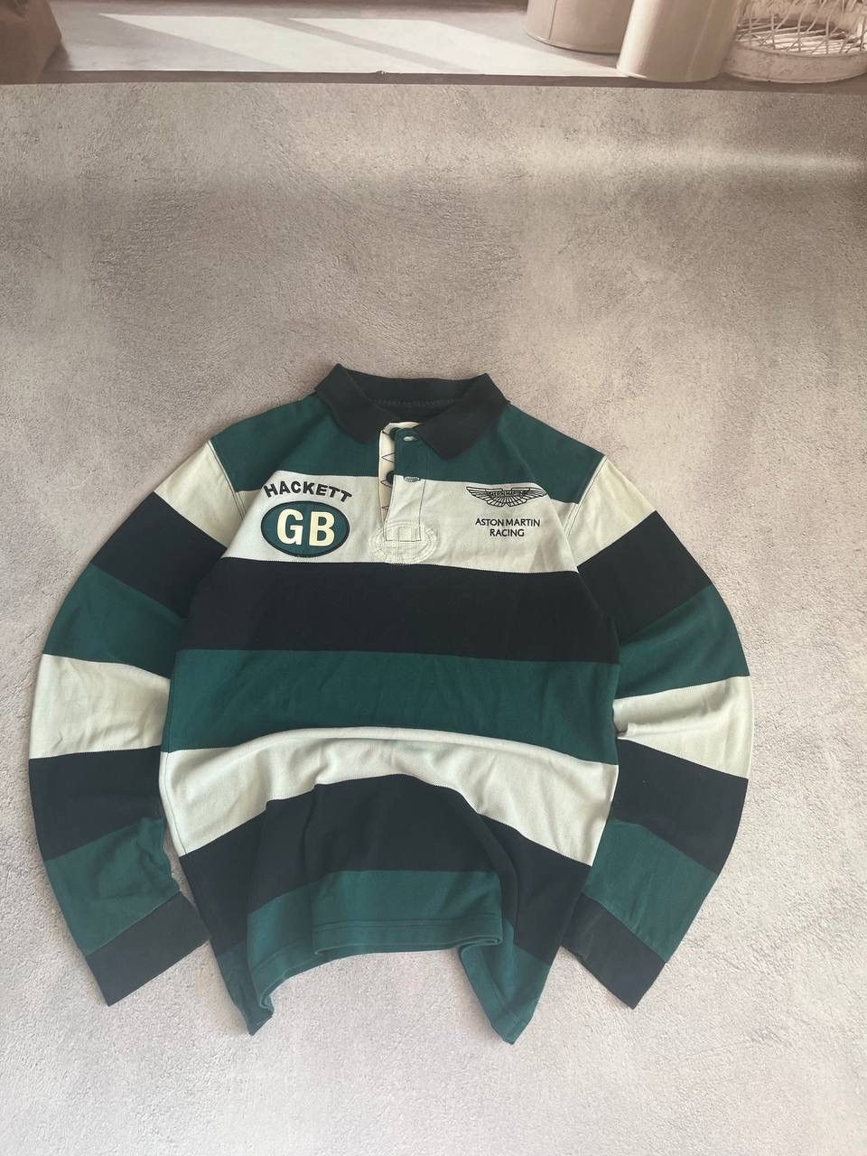 Polo Ralph Lauren × Vintage Polo Ralph Lauren style Aston Martin distressed rugby Size US S / EU 44-46 / 1 - 1 Thumbnail
