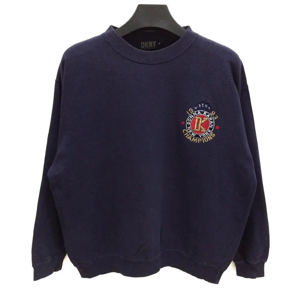 DKNY × Vintage Vintage Donna Karan New York Sweatshirt Size US M / EU 48-50 / 2 - 2 Thumbnail
