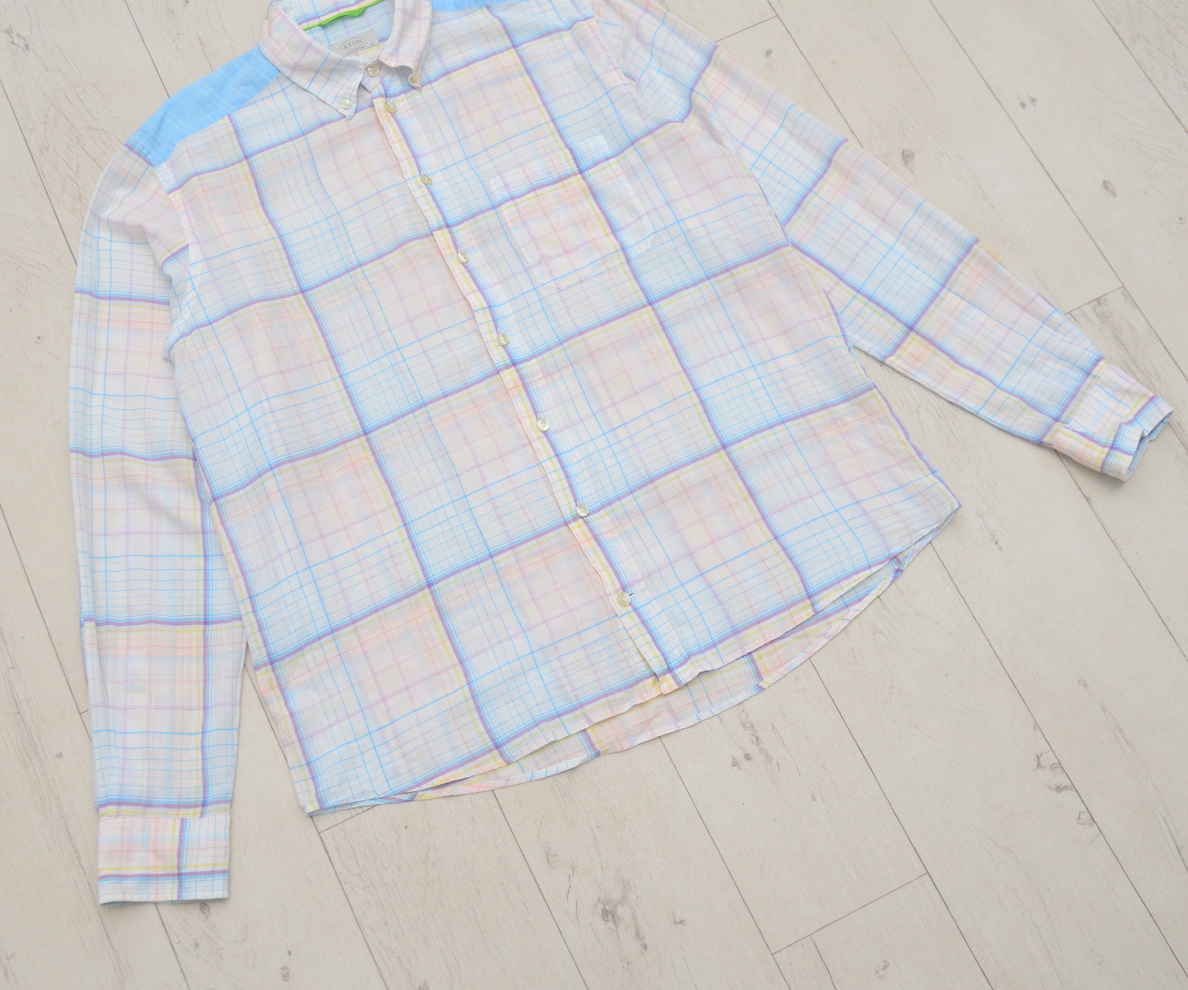 Eton Eton Luxury Shirt Button Patchwork Size US XL / EU 56 / 4 - 4 Thumbnail