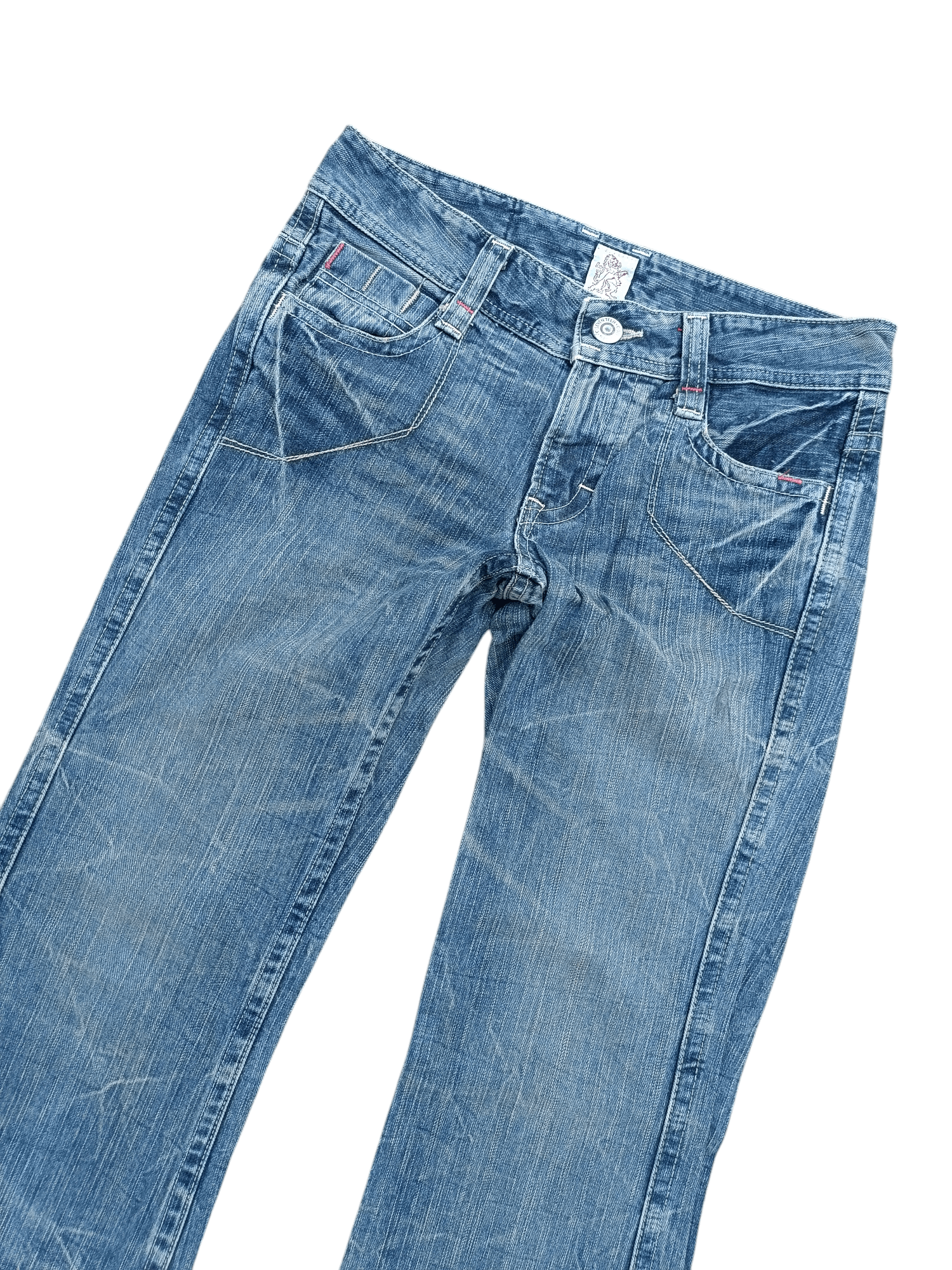 Designer × Japanese Brand FLARED C-Seventeen Bootcut Whiskers Faded Denim Pants Size S Size 30" / US 8 / IT 44 - 15 Thumbnail