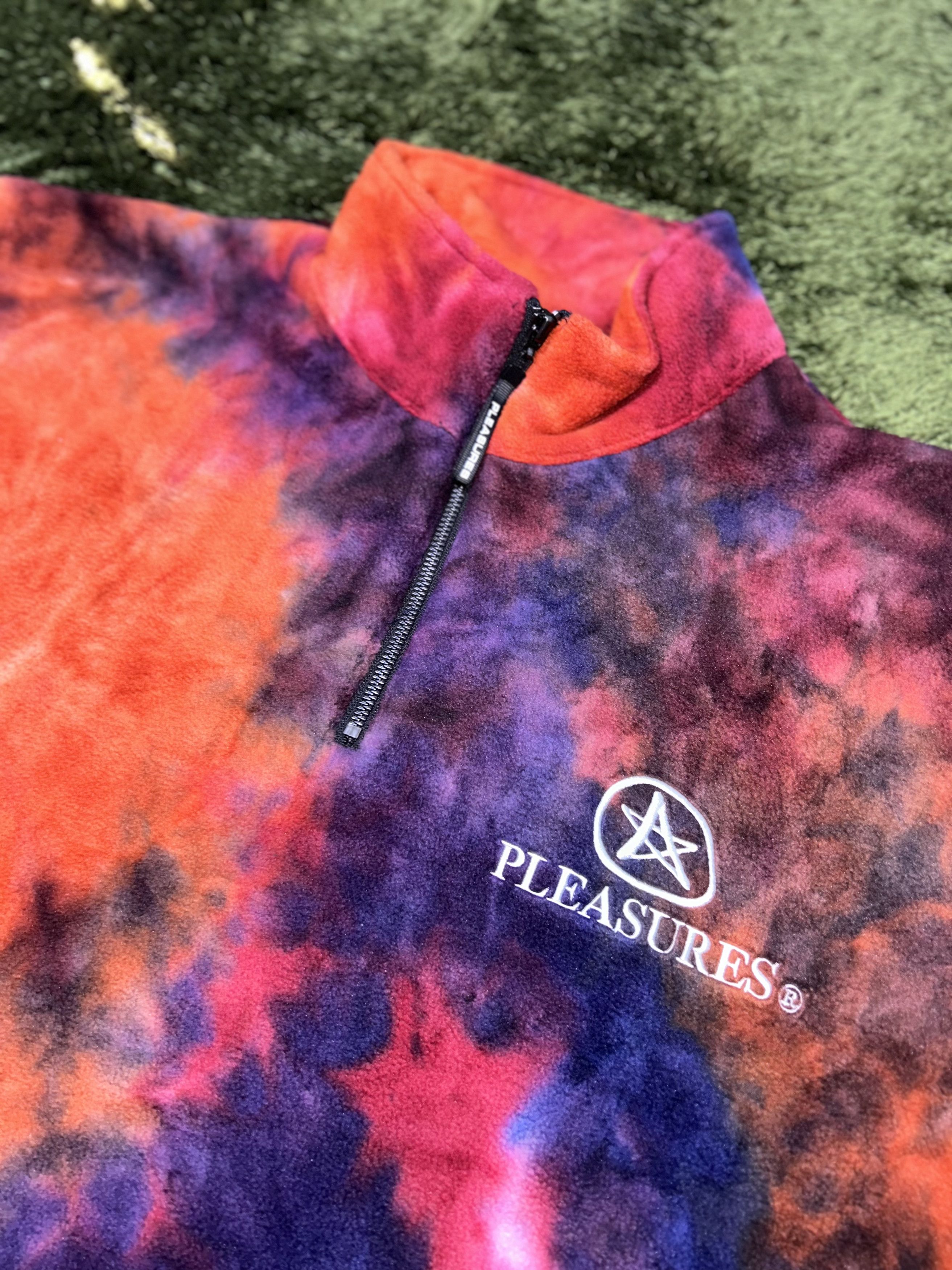 Pleasures [L] pleasures tie dye polar fleece half zip up Size US L / EU 52-54 / 3 - 3 Thumbnail