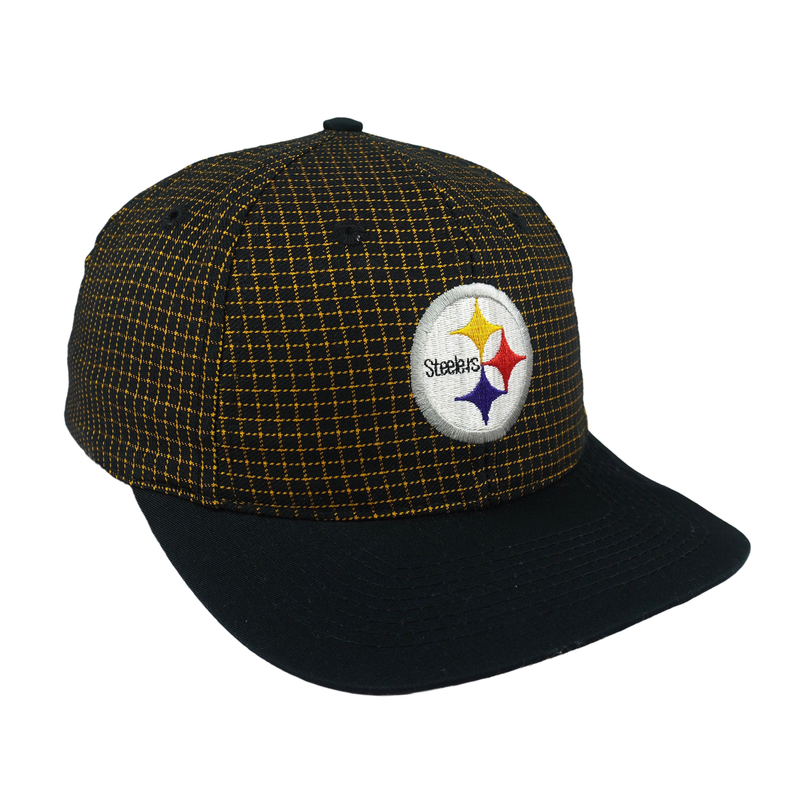 Logo 7 NFL - Pittsburgh Steelers Plaid Snapback Hat 1990s Size ONE SIZE - 2 Thumbnail