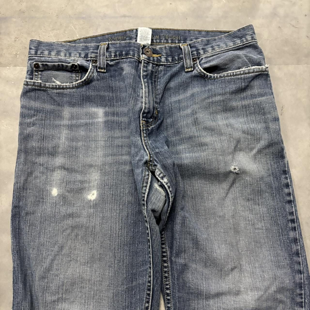 Japanese Brand × Vintage Crazy Vintage Y2K/2000s Grunge Dark Wash Denim Jeans! Size US 34 / EU 50 - 5 Thumbnail