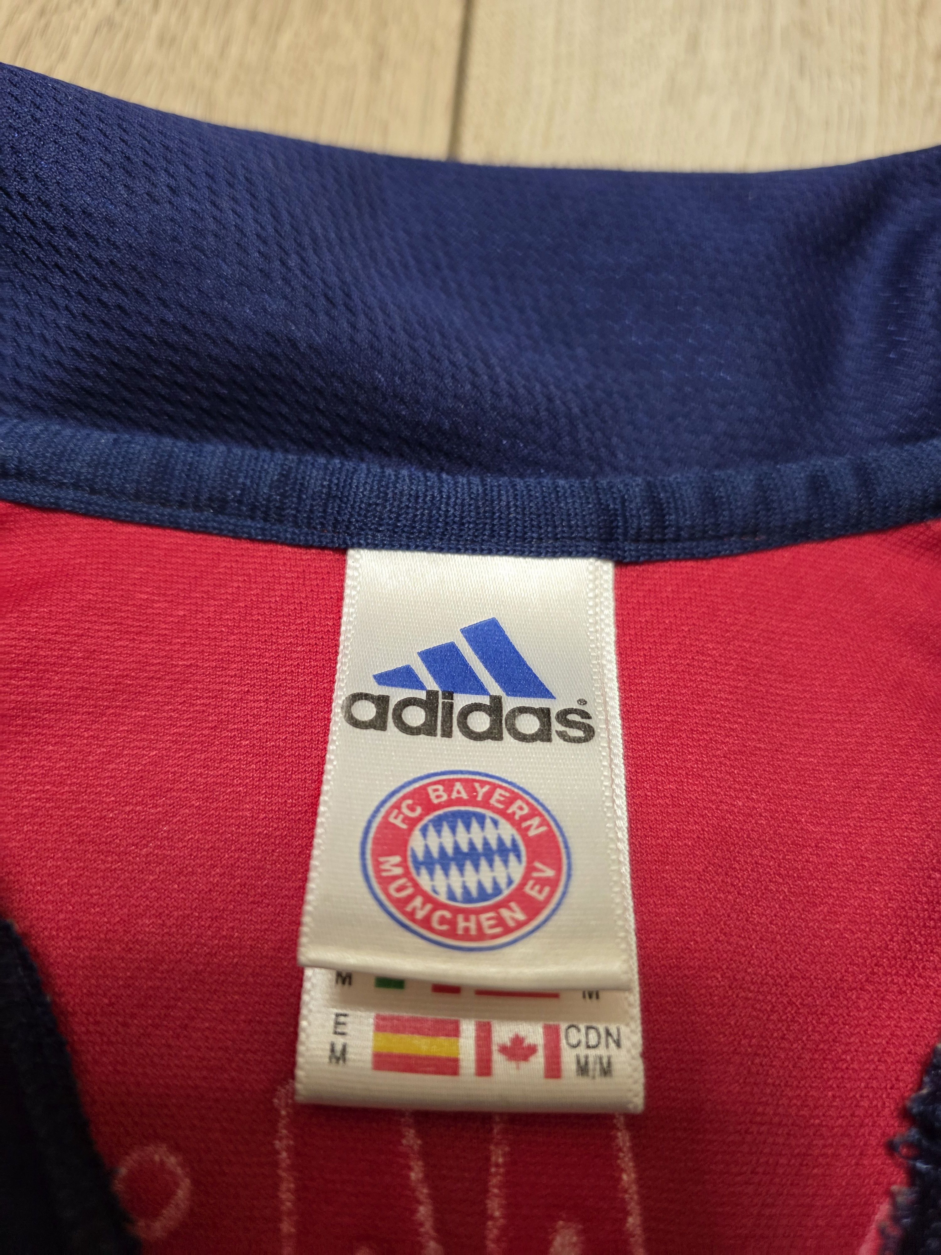 Adidas BAYERN MUNICH 1999 2001 HOME FOOTBALL SHIRT SOCCER JERSEY Size US M / EU 48-50 / 2 - 7 Thumbnail