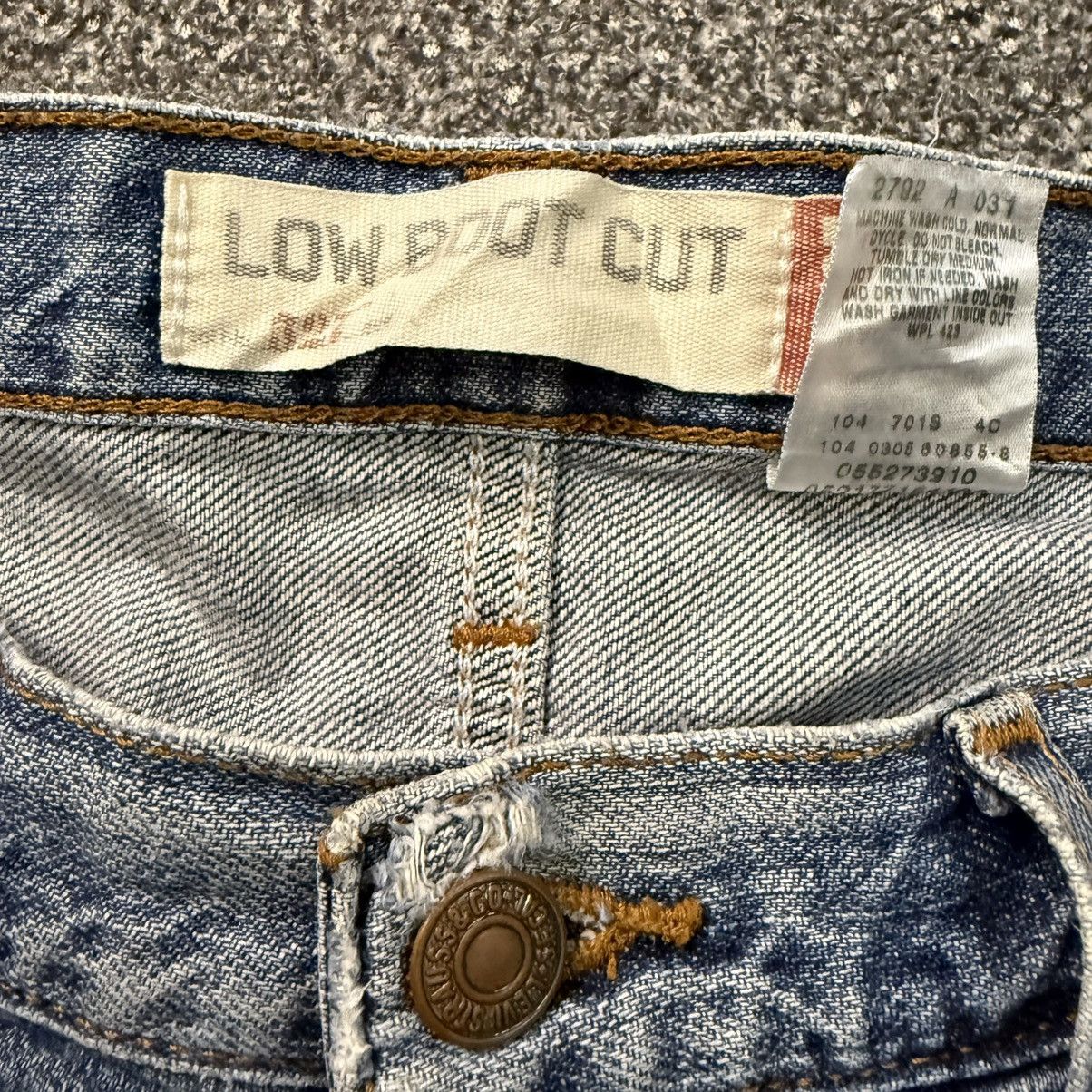 Levi's Vintage Y2K Levis 527 Low Boot Cut Distressed Jeans Size US 32 / EU 48 - 13 Thumbnail