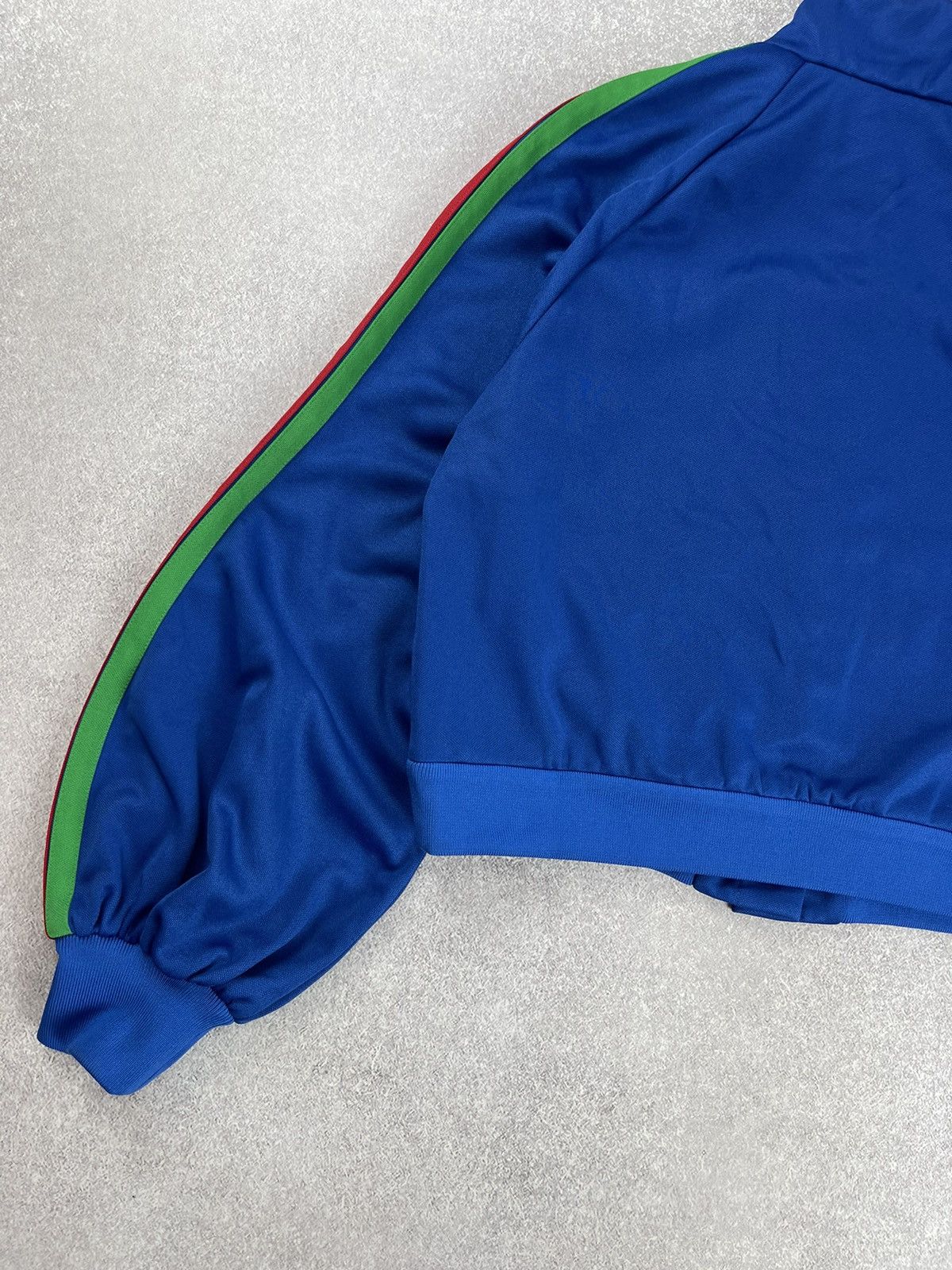 Adidas × Gucci Adidas x Gucci Cropped Jacket Cobalt Blue Size XS Size XS / US 0-2 / IT 36-38 - 14 Thumbnail
