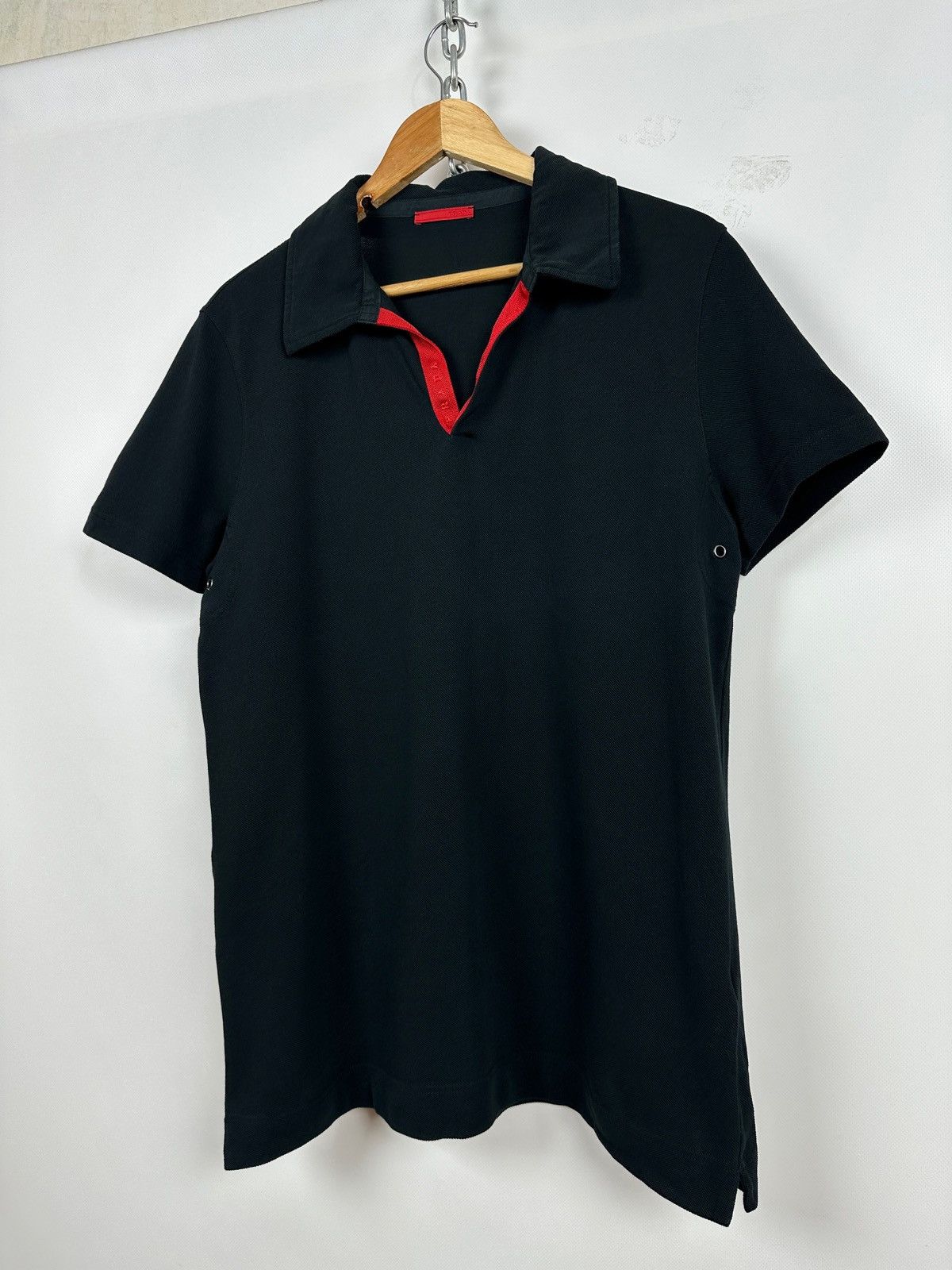 Prada Vintage Prada Sport Black Polo T-Shirt Size US M / EU 48-50 / 2 - 4 Thumbnail