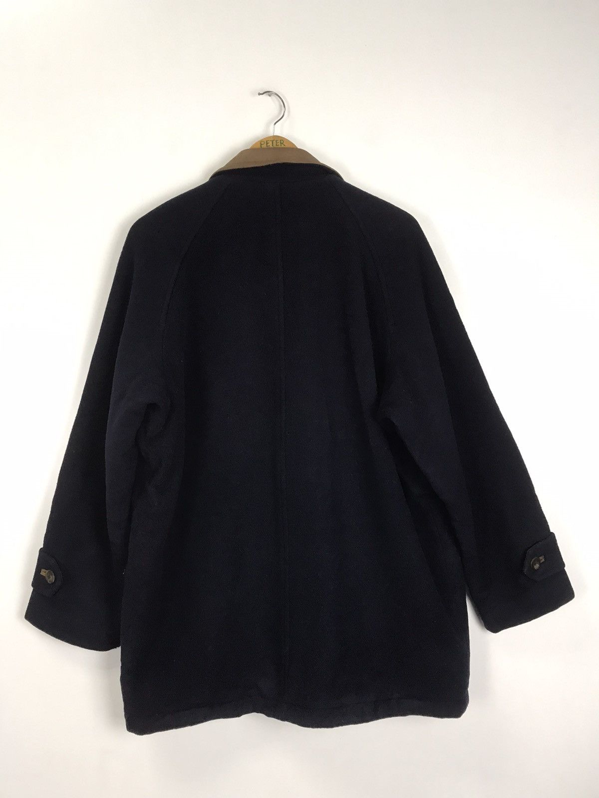 Leather × McGregor × Vintage Vintage McGregor Leather Collar Wool Jacket Size US L / EU 52-54 / 3 - 2 Thumbnail