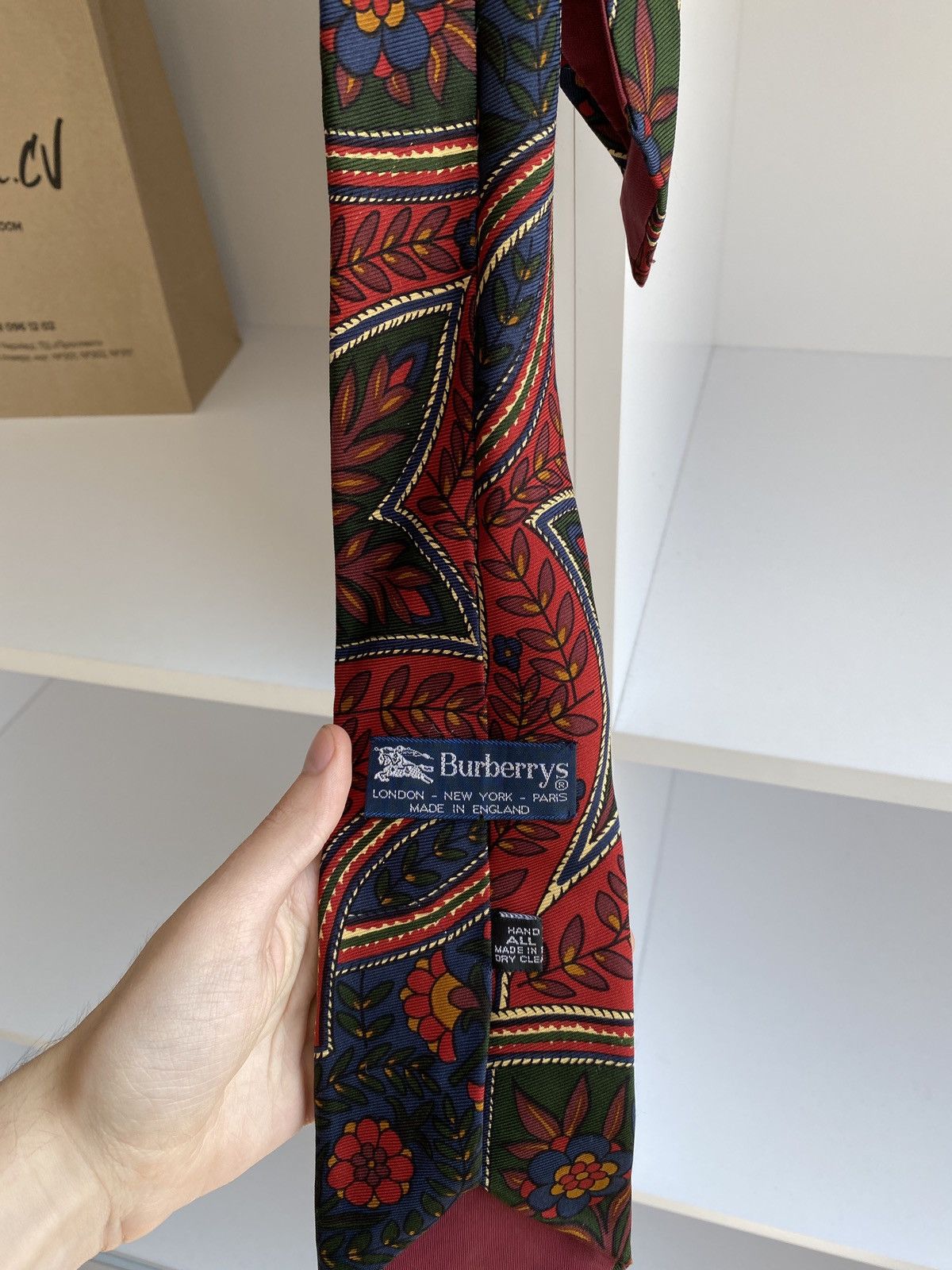 Burberry × Vintage Vintage Burberry Tie Size ONE SIZE - 5 Thumbnail