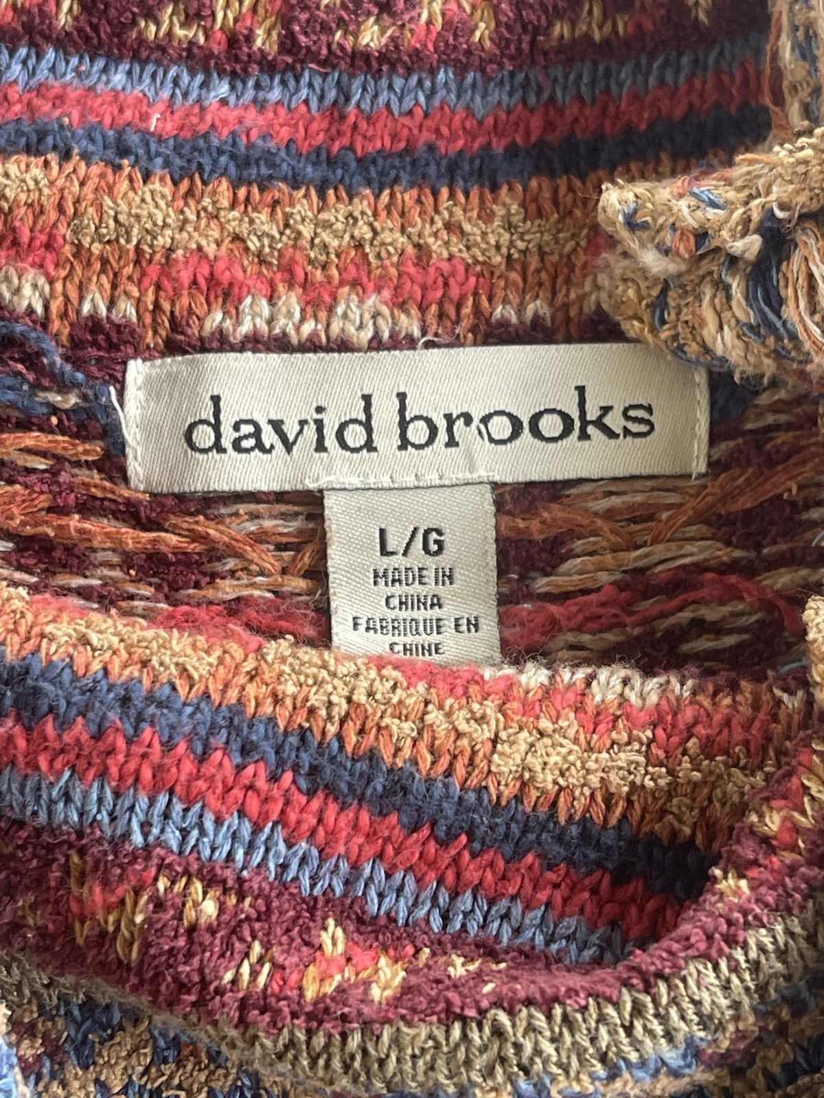 Brooks David Brooks High Neck Printed Winter Knitted Size L / US 10 / IT 46 - 7 Thumbnail