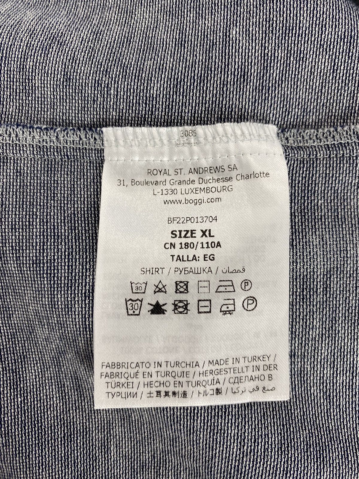 Boggi Boggi Milano Regular Fit Pique Cotton Shirt Size US XL / EU 56 / 4 - 8 Thumbnail