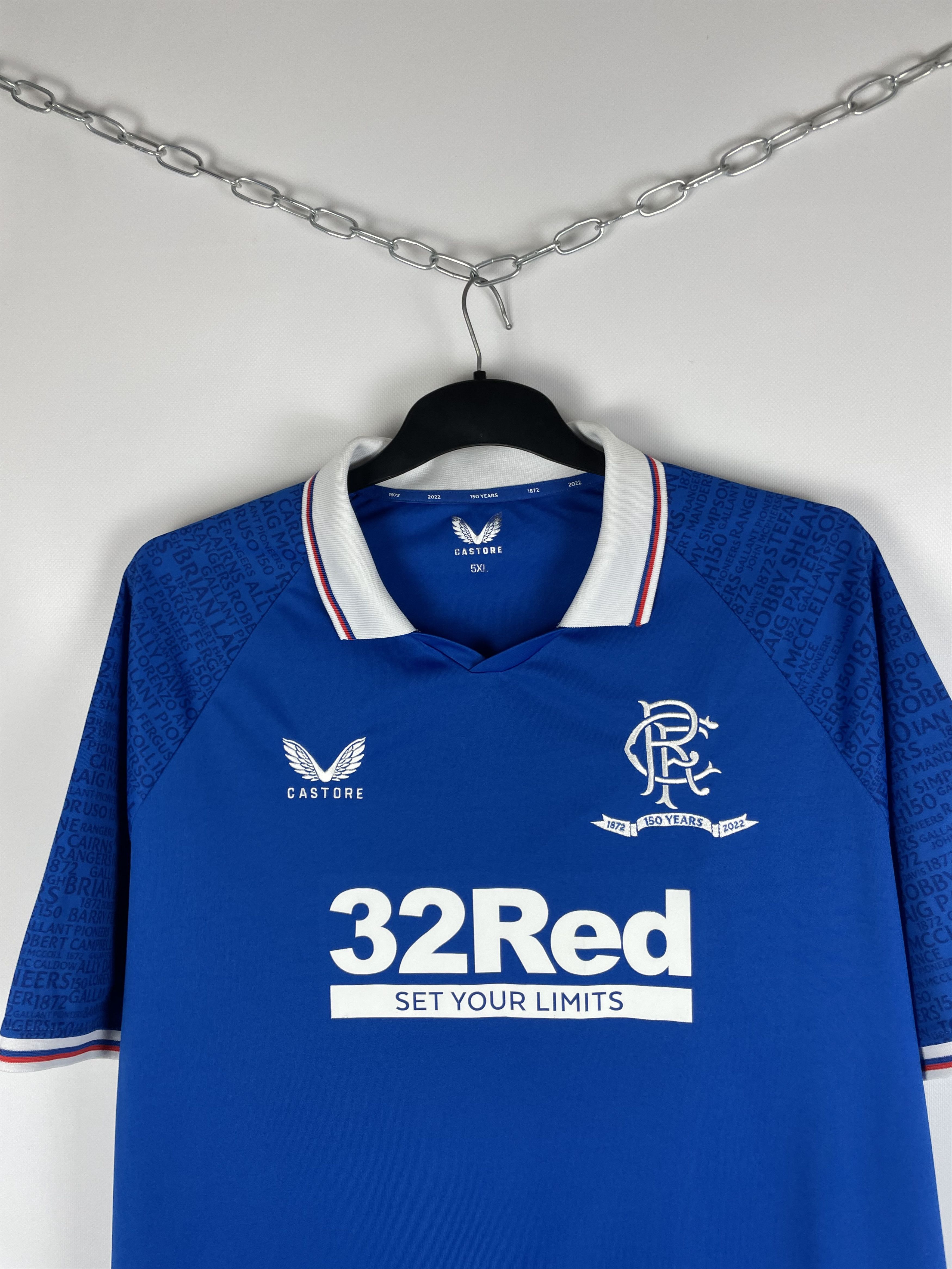 Vintage Glasgow Rangers Castore Soccer Football Jerseys Size US XL / EU 56 / 4 - 3 Thumbnail