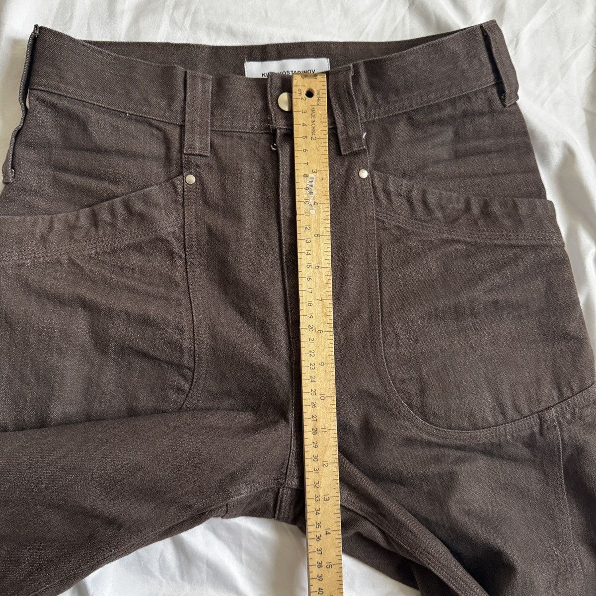 Kiko Kostadinov Konkord Denim Jeans - sz 44 - Dune Wash