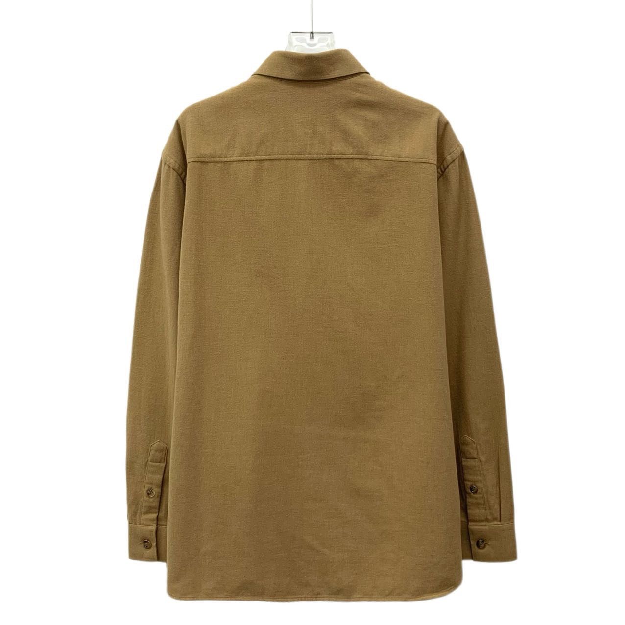 Burberry Burberry Brown Cotton Lapel Single Breasted Shirt Size US M / EU 48-50 / 2 - 2 Thumbnail