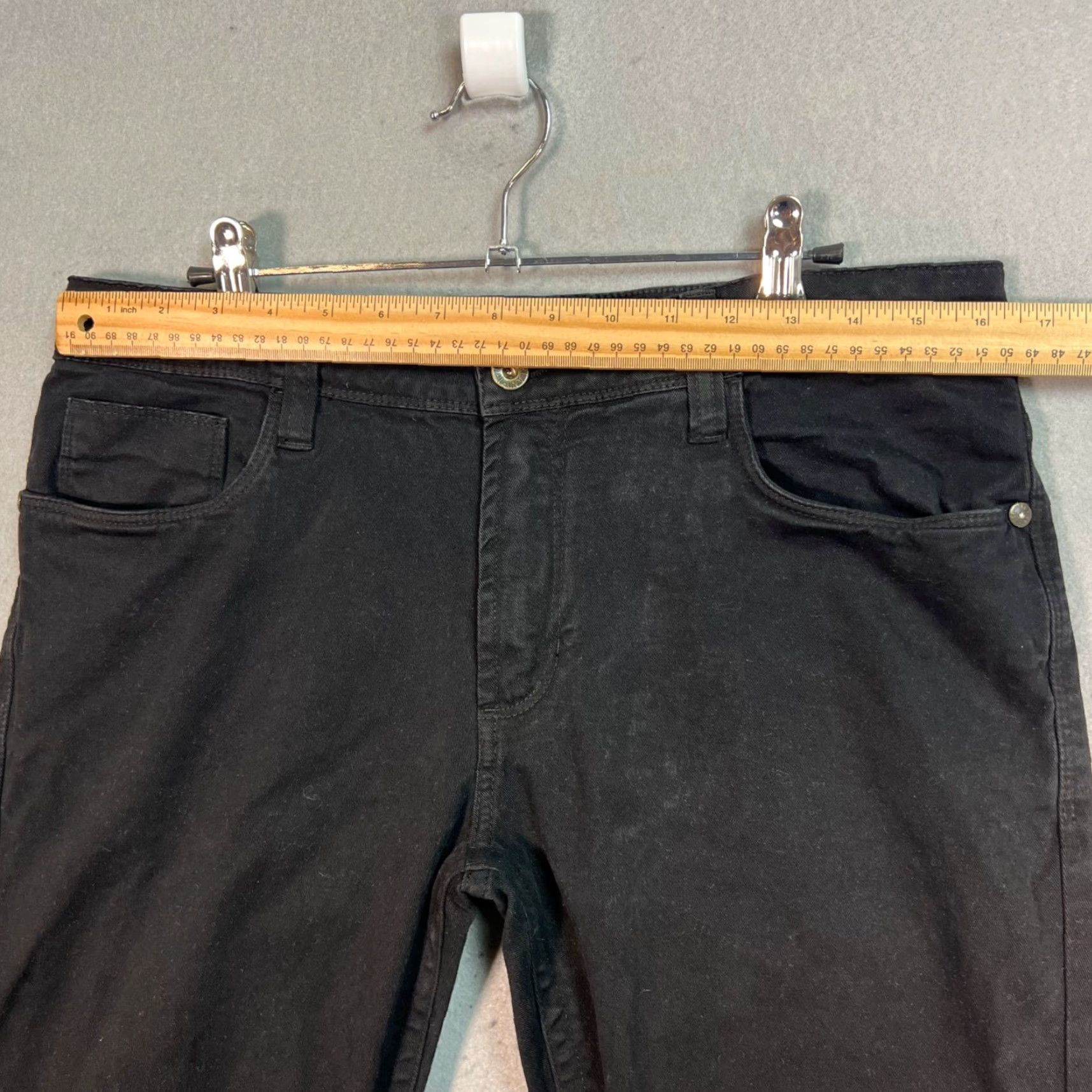 Timberland Timberland Womens Black Slim Fit Jeans Size 42 32 Waist Inseam 32 Denim 5-Pocket Logo Regular Mens Womens Girls? Size 28" / US 6 / IT 42 - 6 Thumbnail