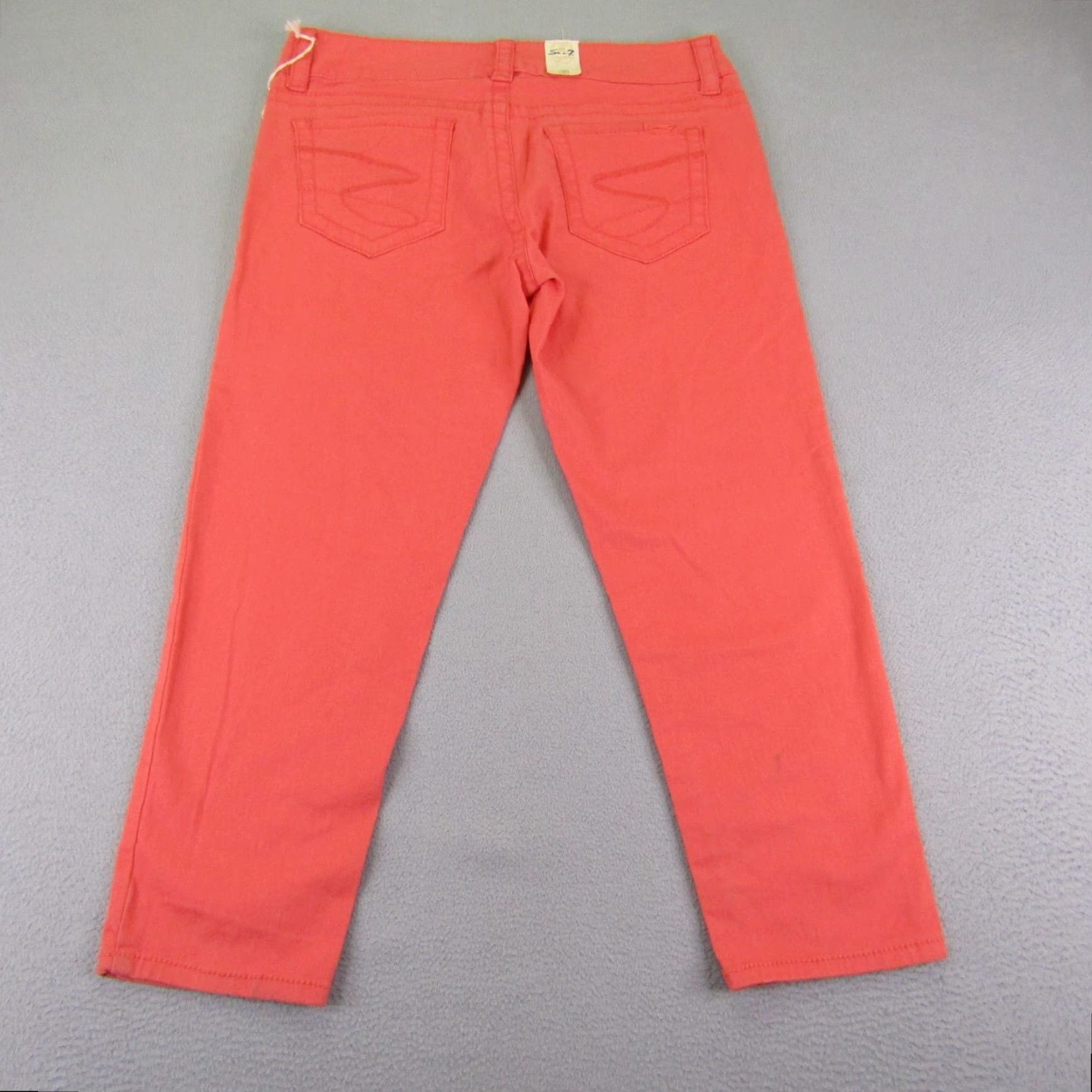 Vintage VINTAGE Seven7 Jeans Womens Cropped Straight Leg Denim 30 Pink Y2K Outdoor Size 32" / US 10 / IT 46 - 6 Thumbnail