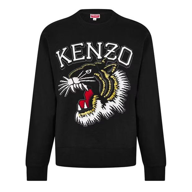 image of Kenzo O1G2R1Mq0424 Tiger Sweatshirts In Black, Men's (Size XL)