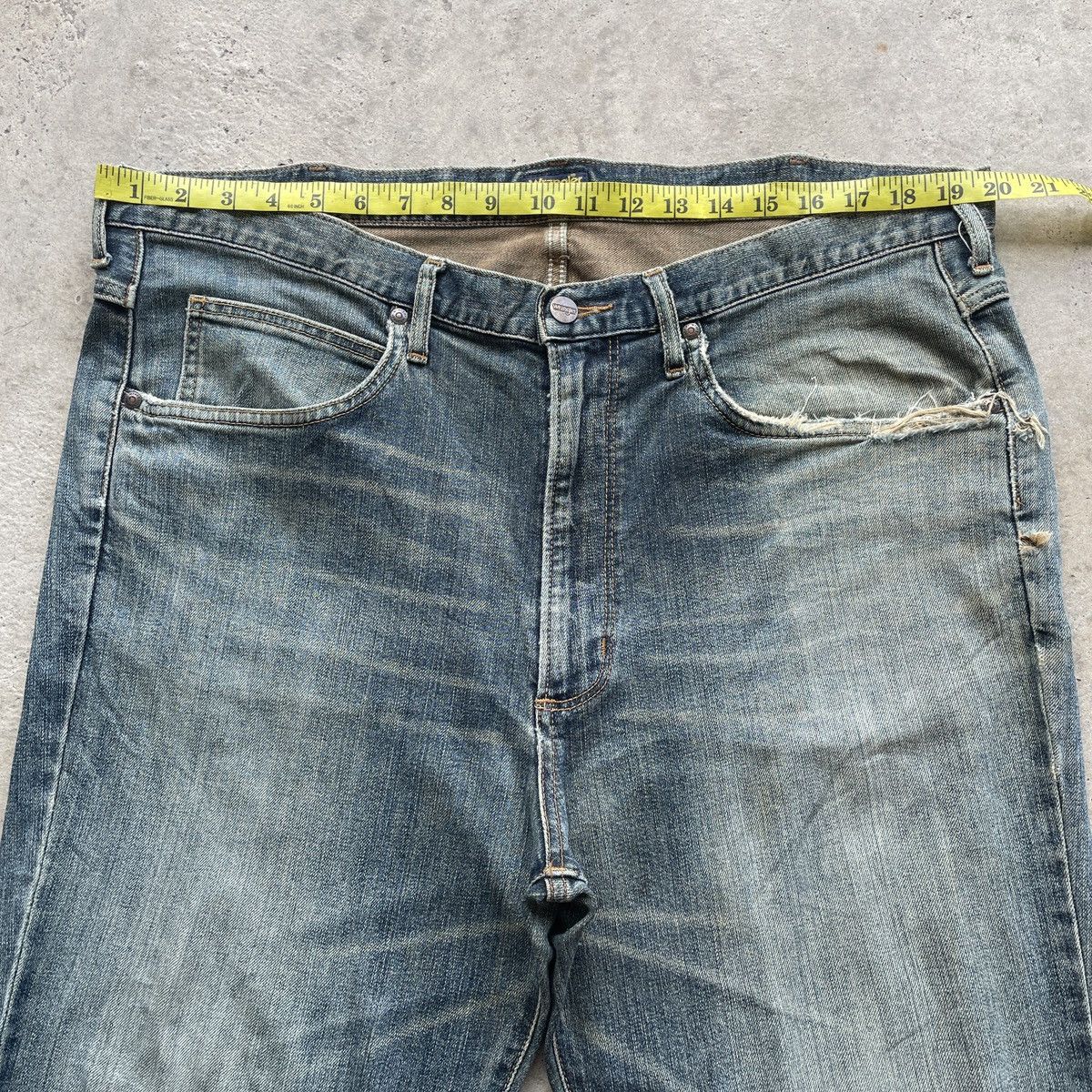 Wrangler W40 Vintage Wrangler Jeans MudWash Faded Denim Pants Size US 40 / EU 56 - 5 Thumbnail