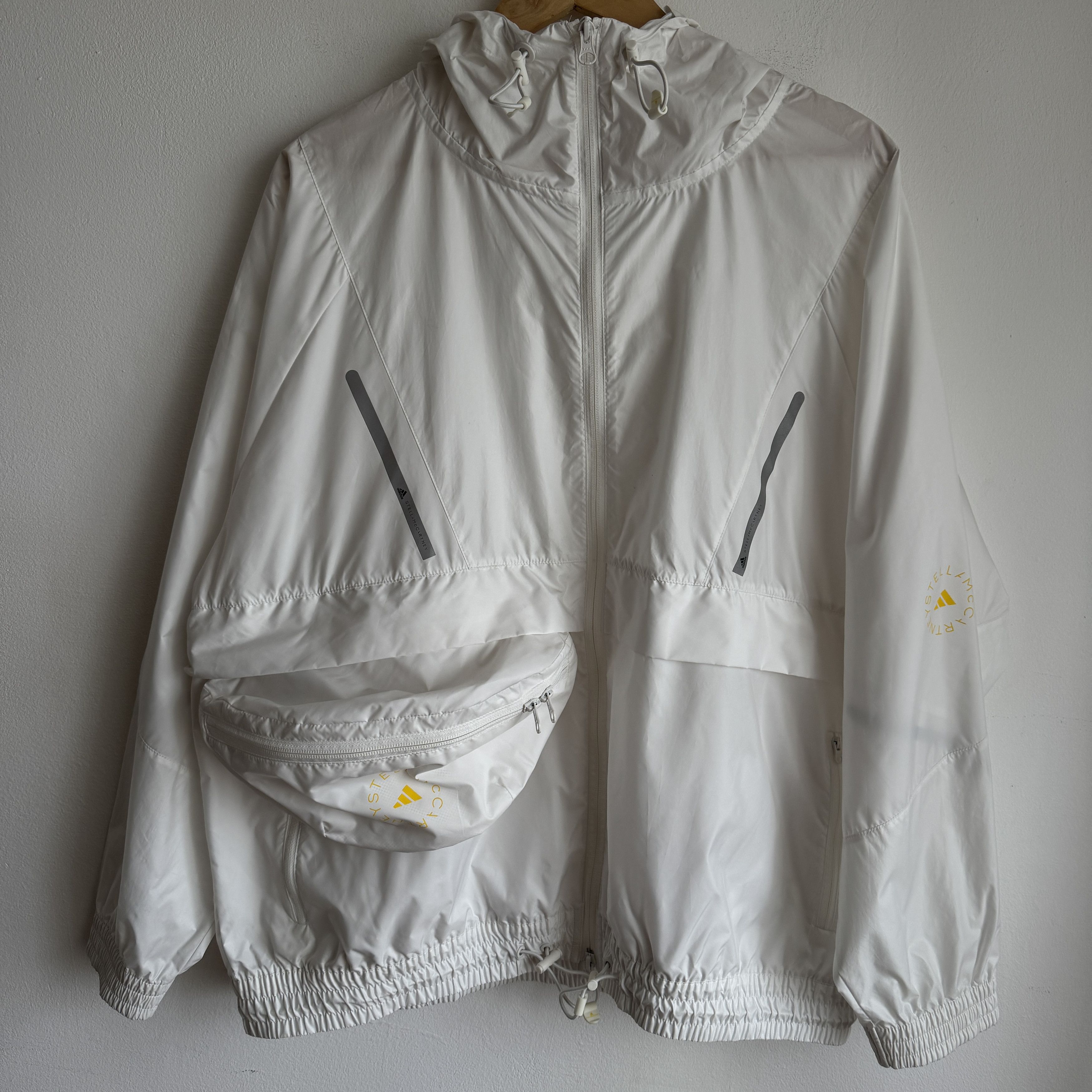 Adidas × Stella McCartney Adidas x Stella McCartney Womens Windbreaker Hooded Jacket Size XL / US 12-14 / IT 48-50 - 21 Thumbnail