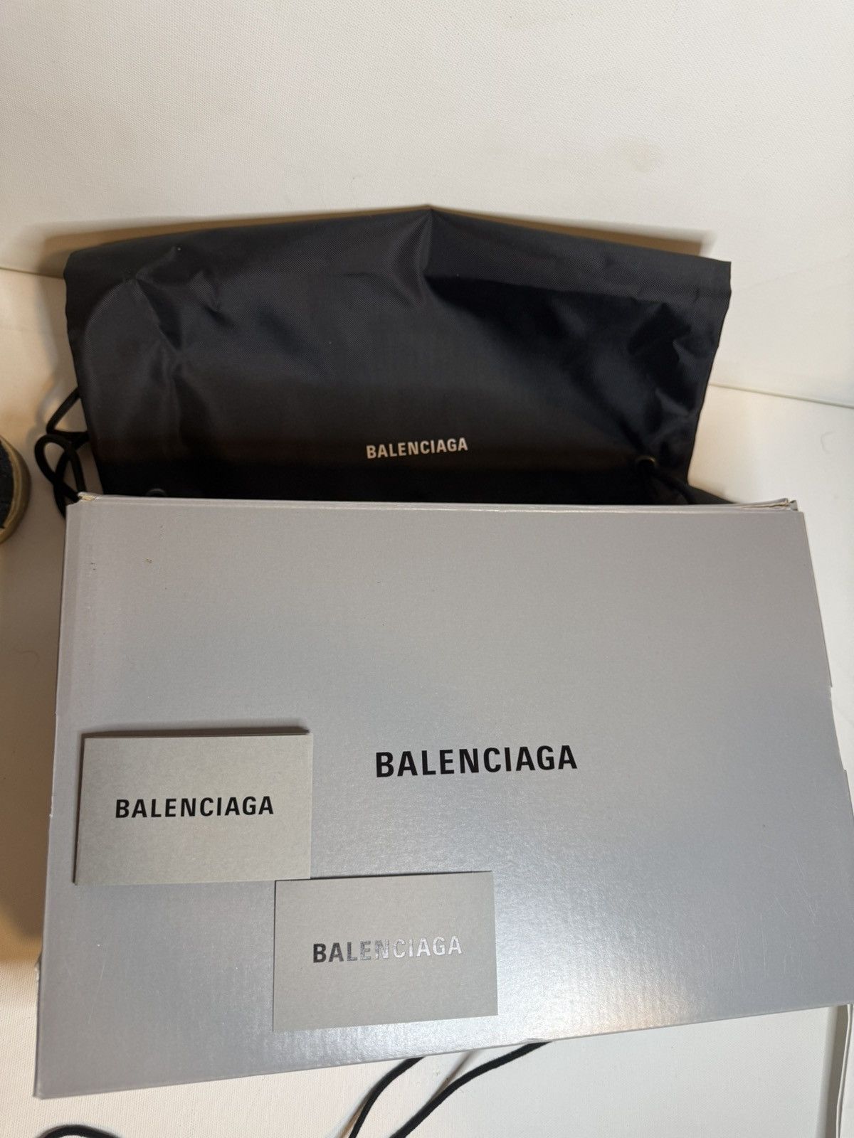 Balenciaga Balenciaga Paris High Top Sneakers Black Distressed Canvas Size US 10.5 / EU 43-44 - 10 Thumbnail