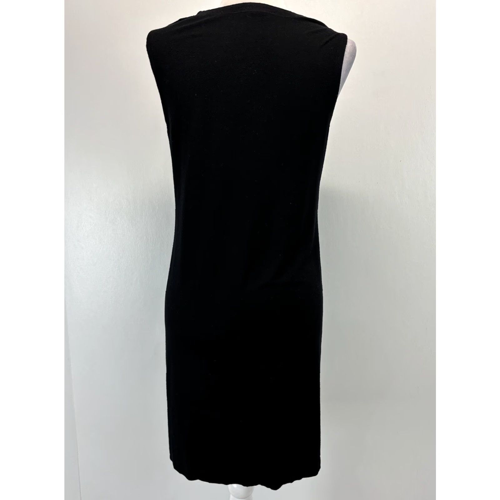 Eileen Fisher Eileen Fisher Black Tank Dress XS Sleeveless Shift Jersey Basic Capsule Stretch Dress Size XS / US 0-2 / IT 36-38 - 3 Thumbnail