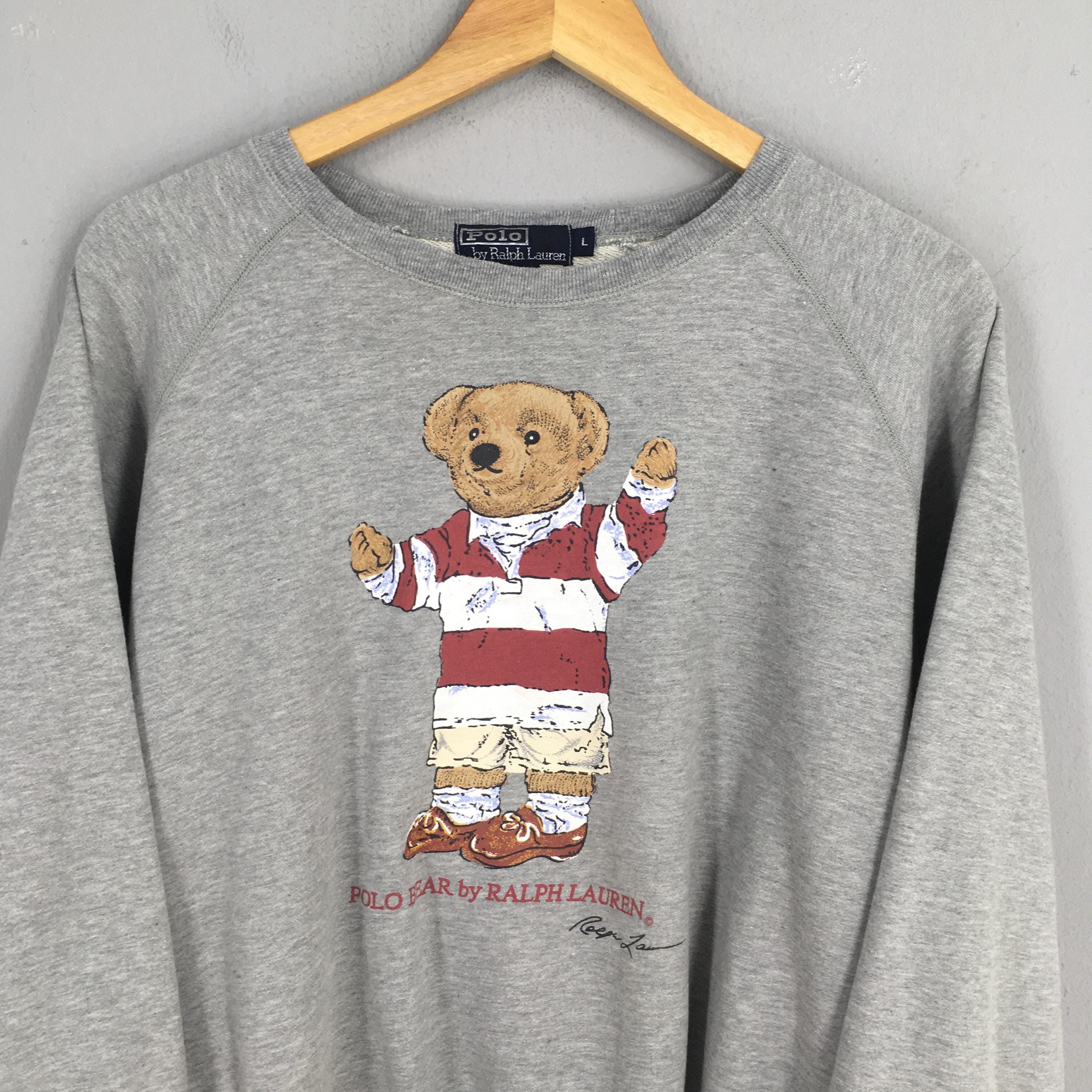 Polo Ralph Lauren Vintage 90s Polo Bear Polo Ralph Lauren Sweatshirt Large Size US L / EU 52-54 / 3 - 2 Thumbnail