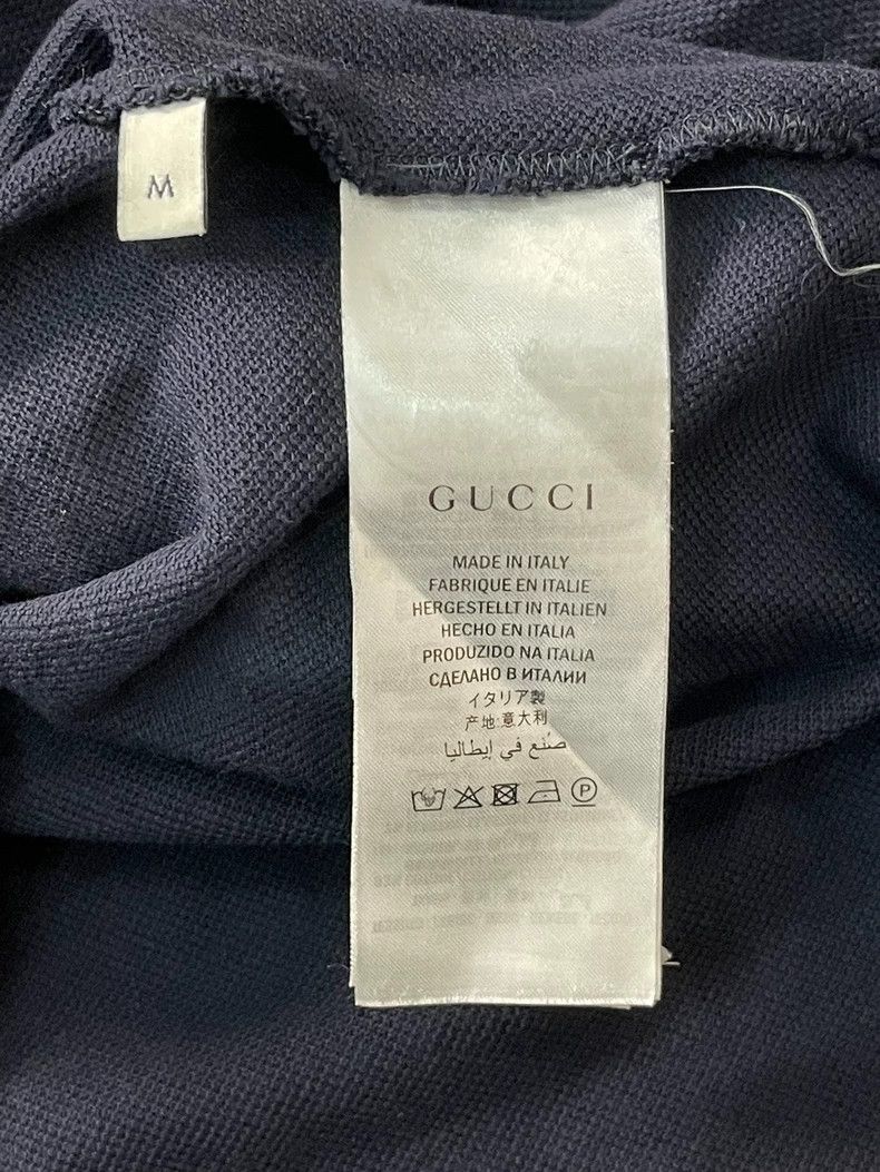 Gucci Striped loose pullover straight short-sleeved Polo sh